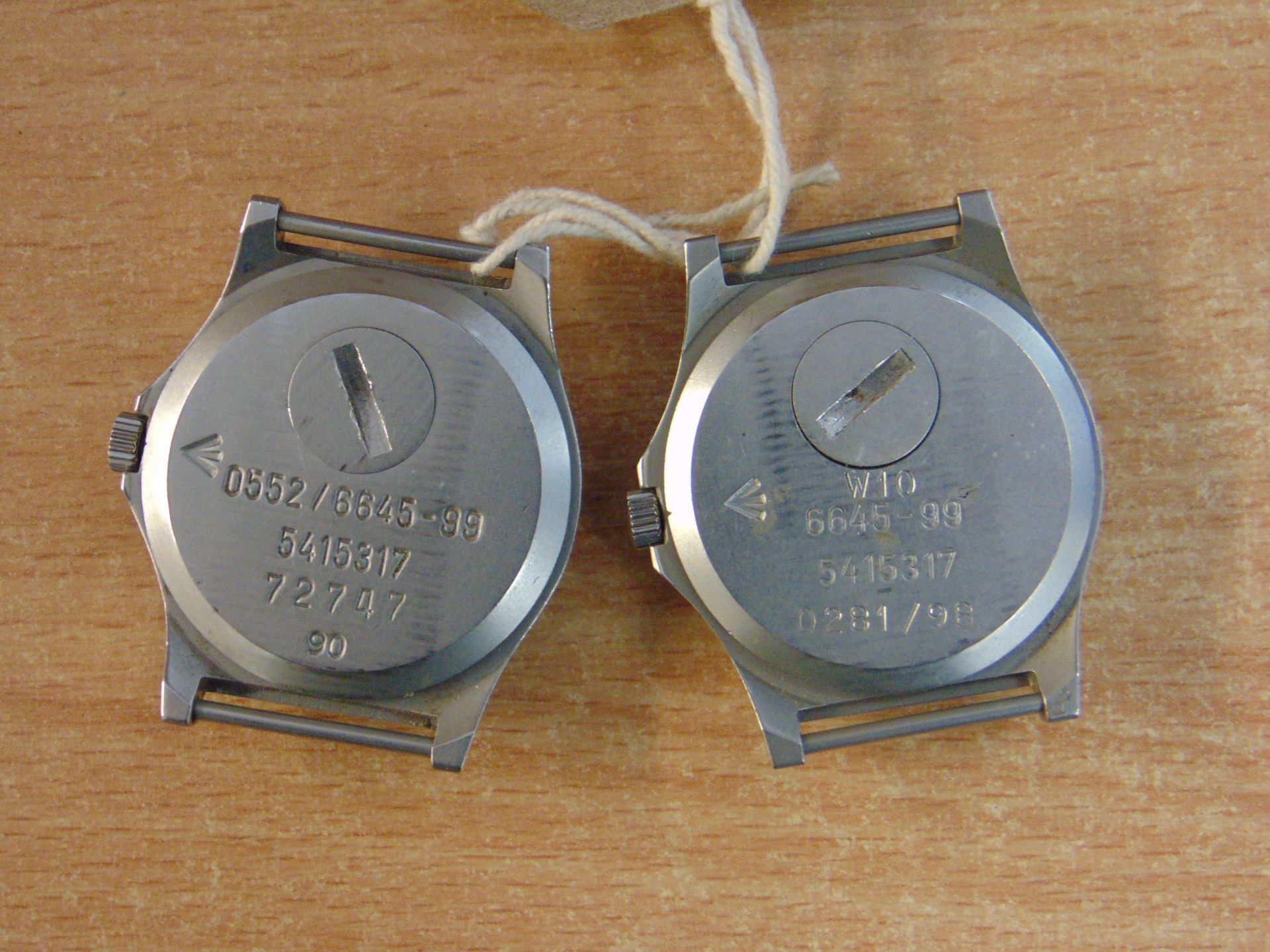 2X CWC SERVICE WATCHES 1X 0552 DATE 1990 / 1X W10 DATE 1998 NATO MARKED - Image 3 of 7