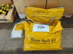 3 x Minor Spill Kits in Bags as Shown