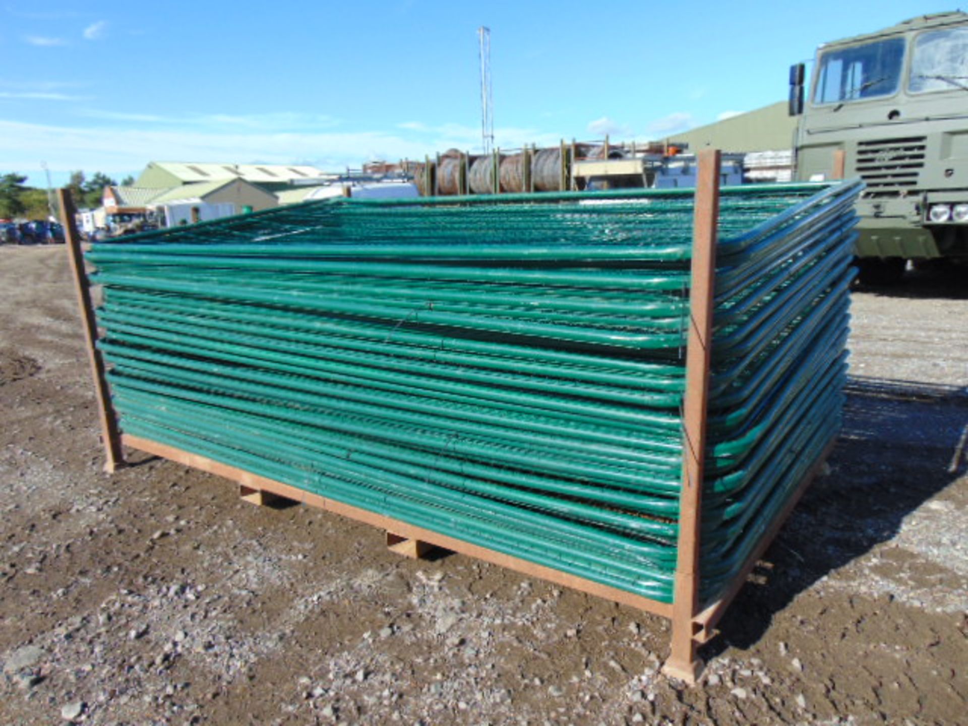 34 x Heras Style Galvanised Fencing Panels 3.4m x 2m