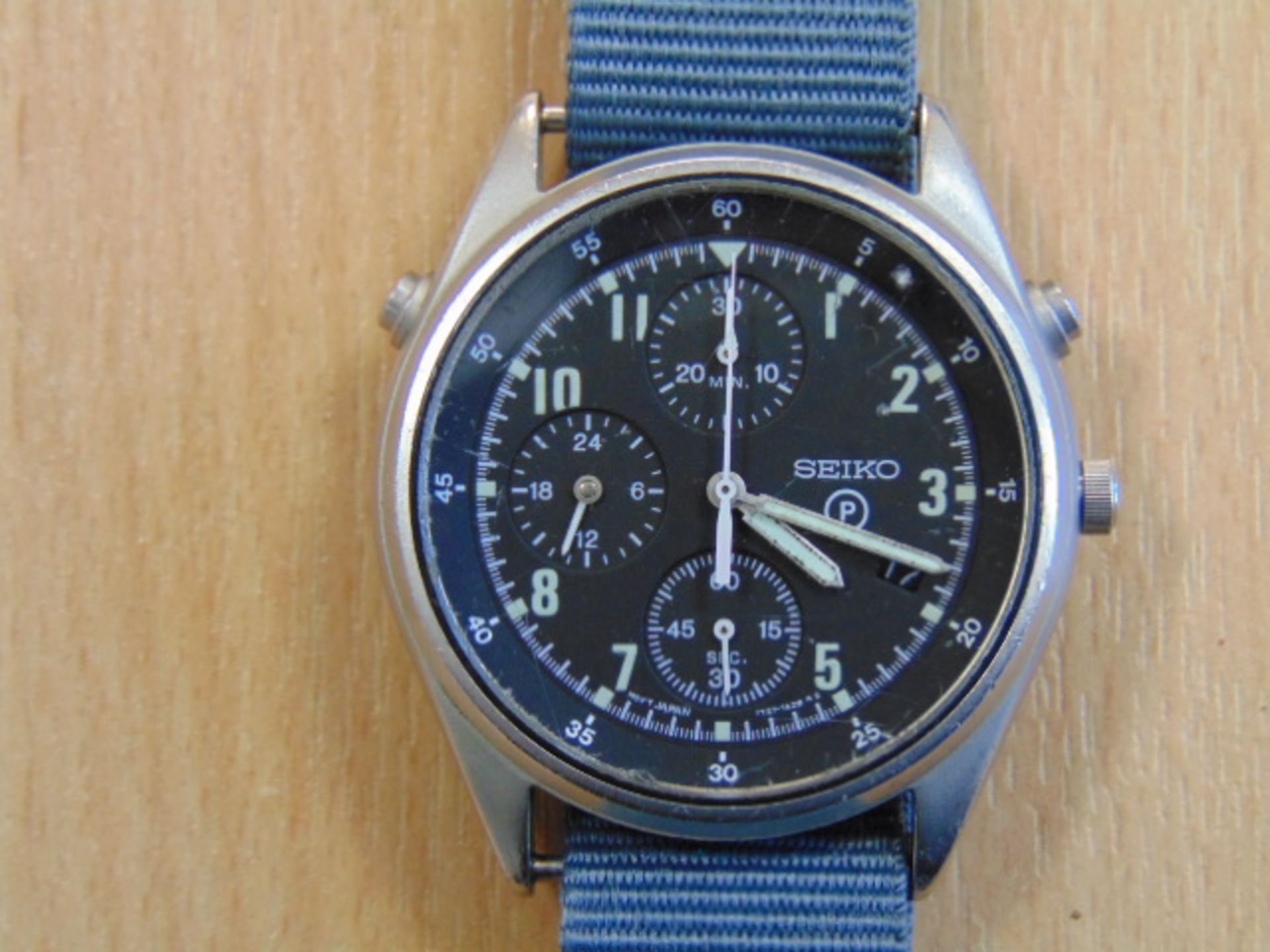 SEIKO GEN 2 PILOTS CHRONO RAF ISSUE NATO MARKED DATED 1999 - Image 2 of 6