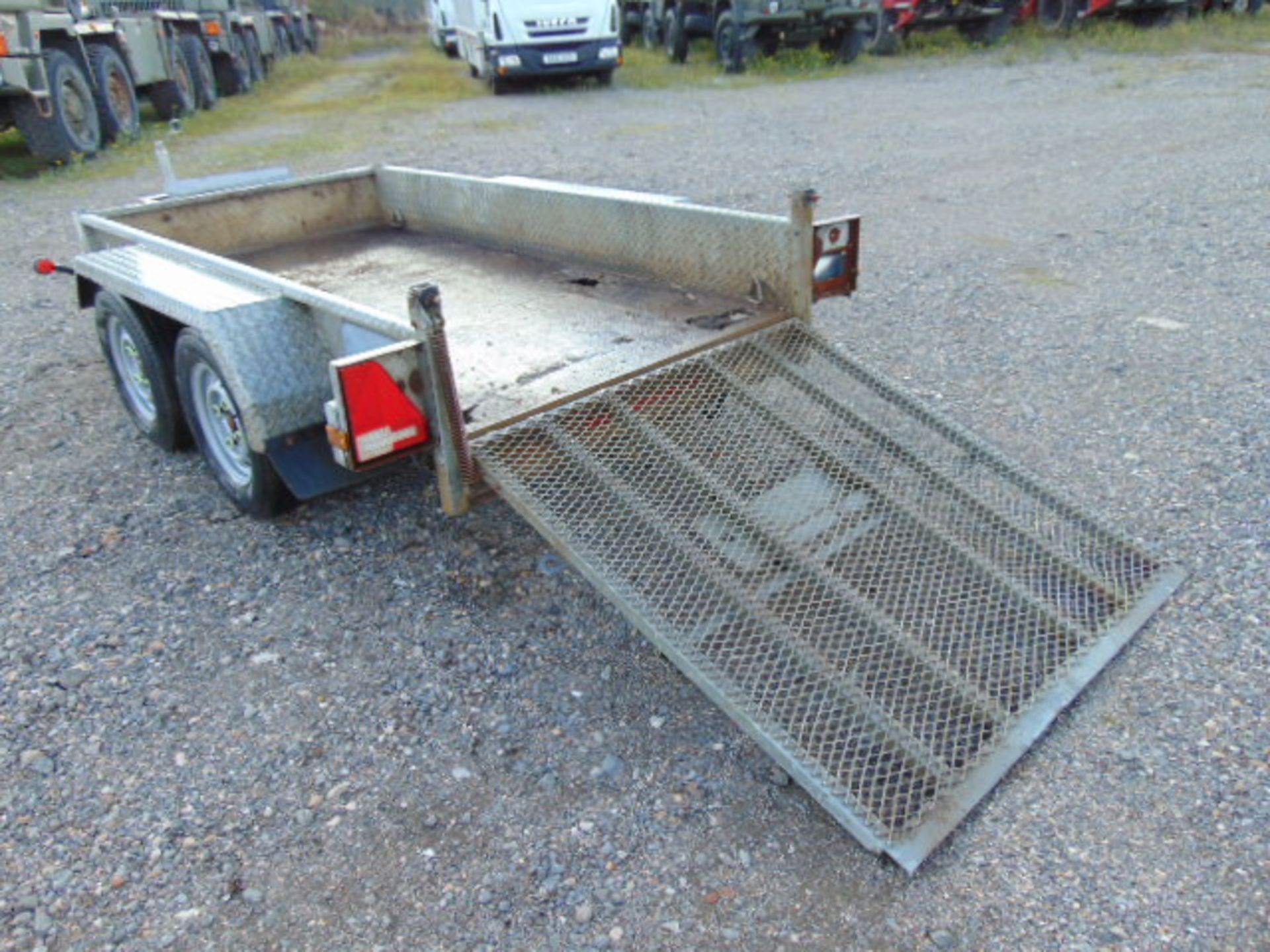 Indespension 2 Tonne Twin Axle Plant Trailer c/w Ramps - Image 9 of 13