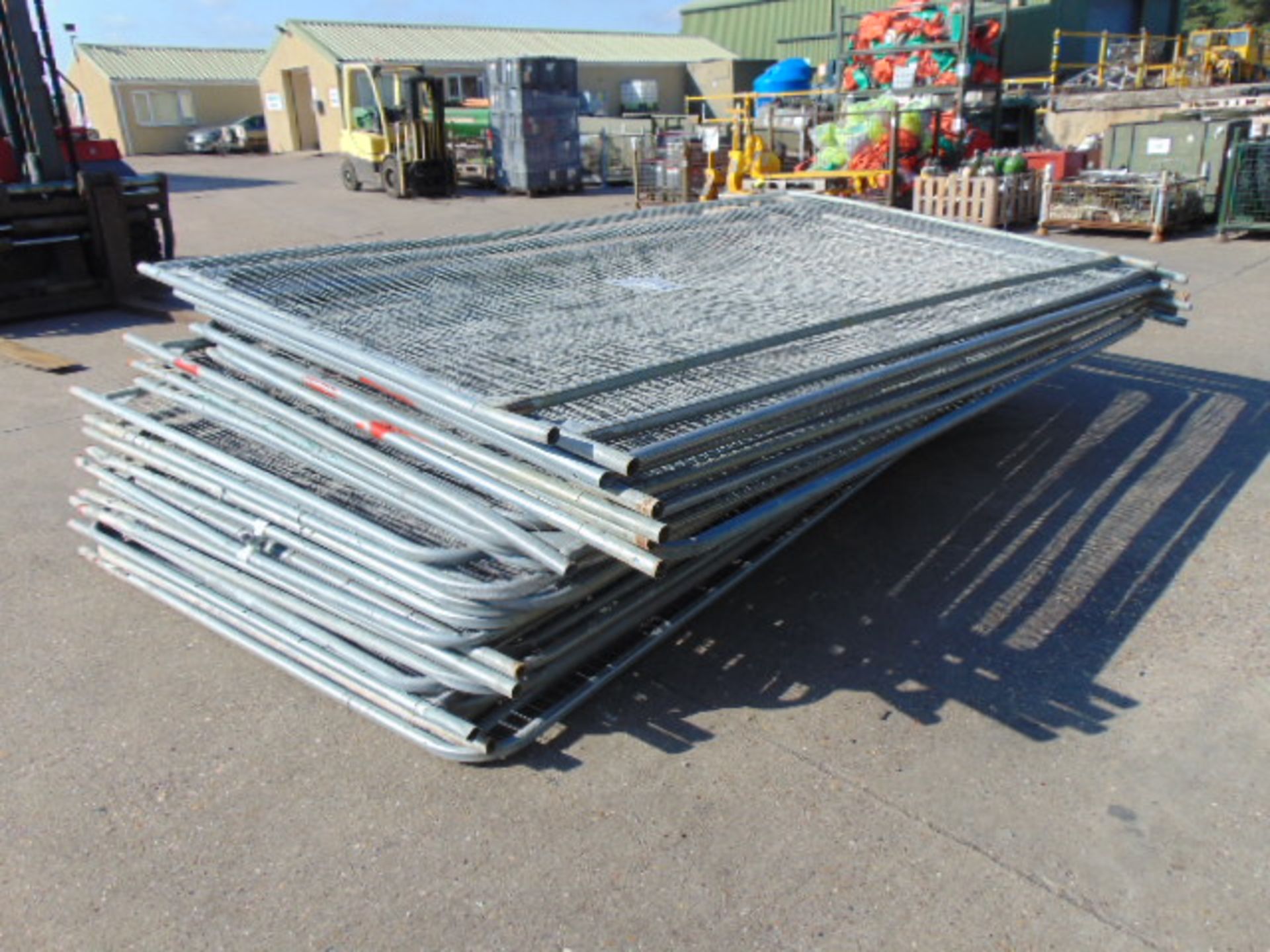 30 x Heras Style Galvanised Fencing Panels 3.5m x 2m - Image 2 of 3