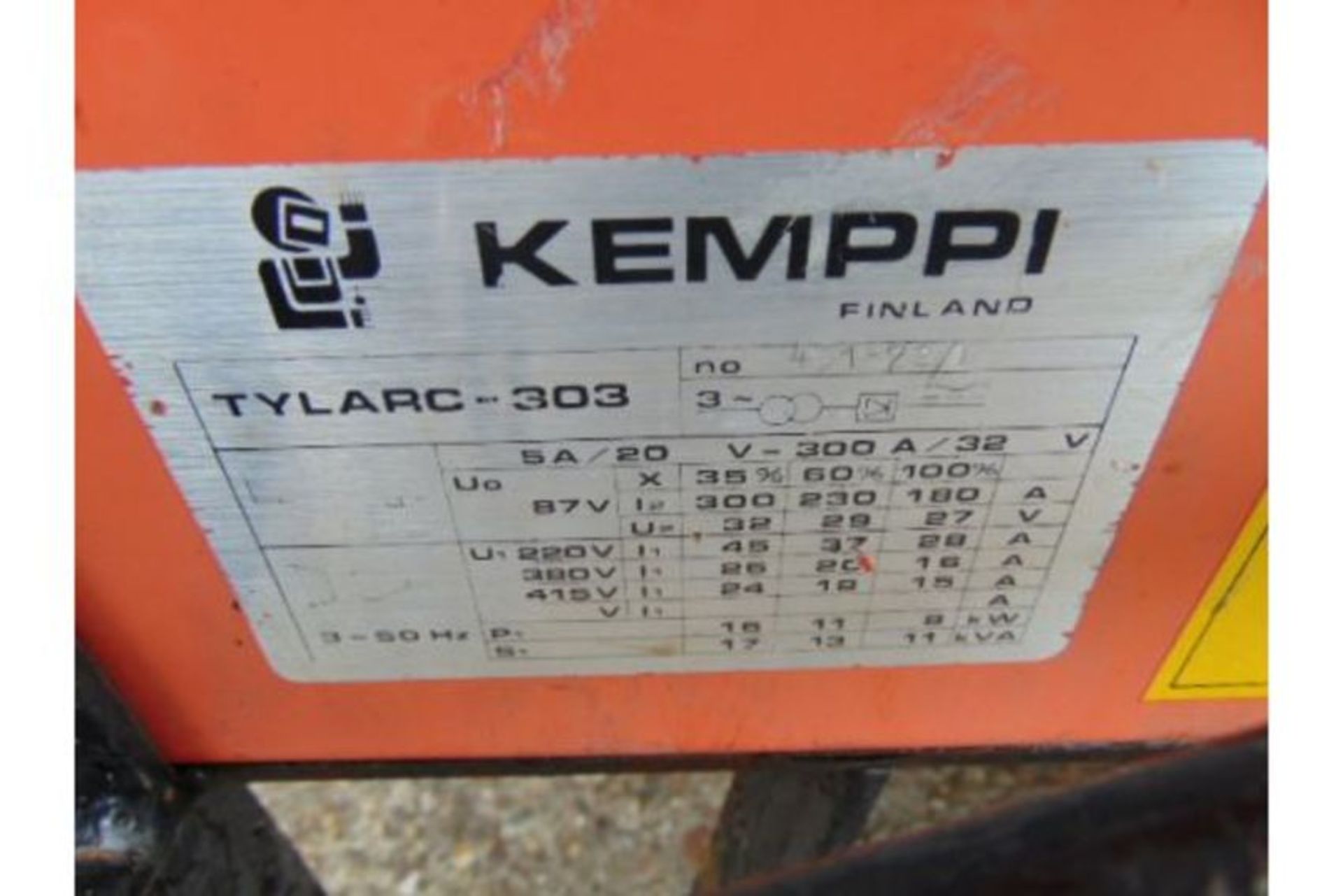 Kemmpi Tylarc 303, 300 AMP Mobile Arc Welder - Image 6 of 6