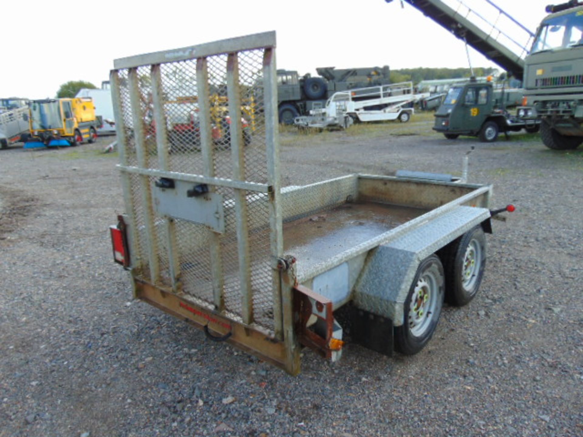 Indespension 2 Tonne Twin Axle Plant Trailer c/w Ramps - Image 8 of 13