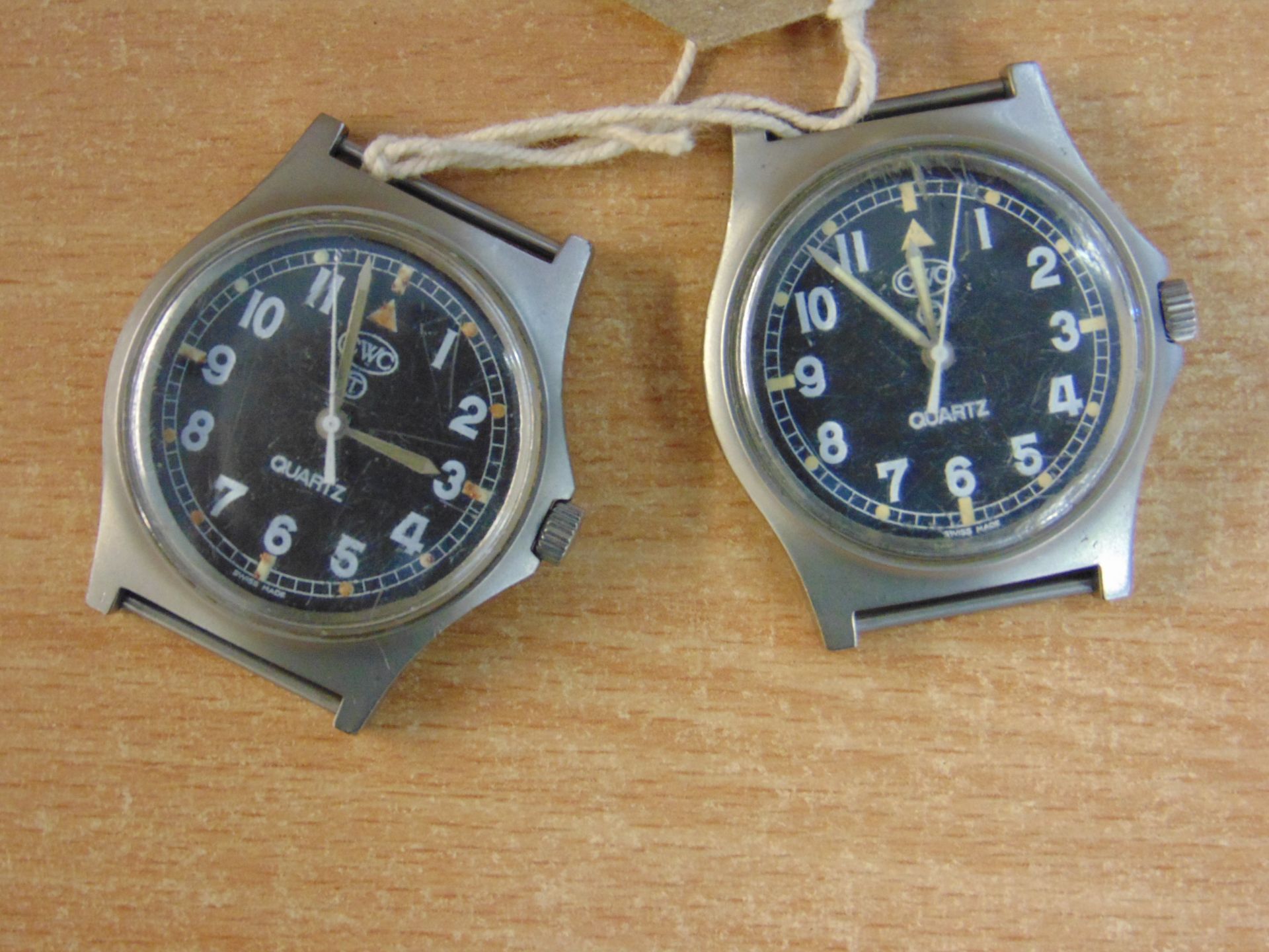 2X CWC SERVICE WATCHES 1X 0552 DATE 1990 / 1X W10 DATE 1998 NATO MARKED