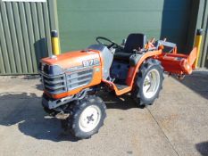 Kubota B72 4WD Compact Tractor c/w Power Steering & Rotavator ONLY 1,116 HOURS!