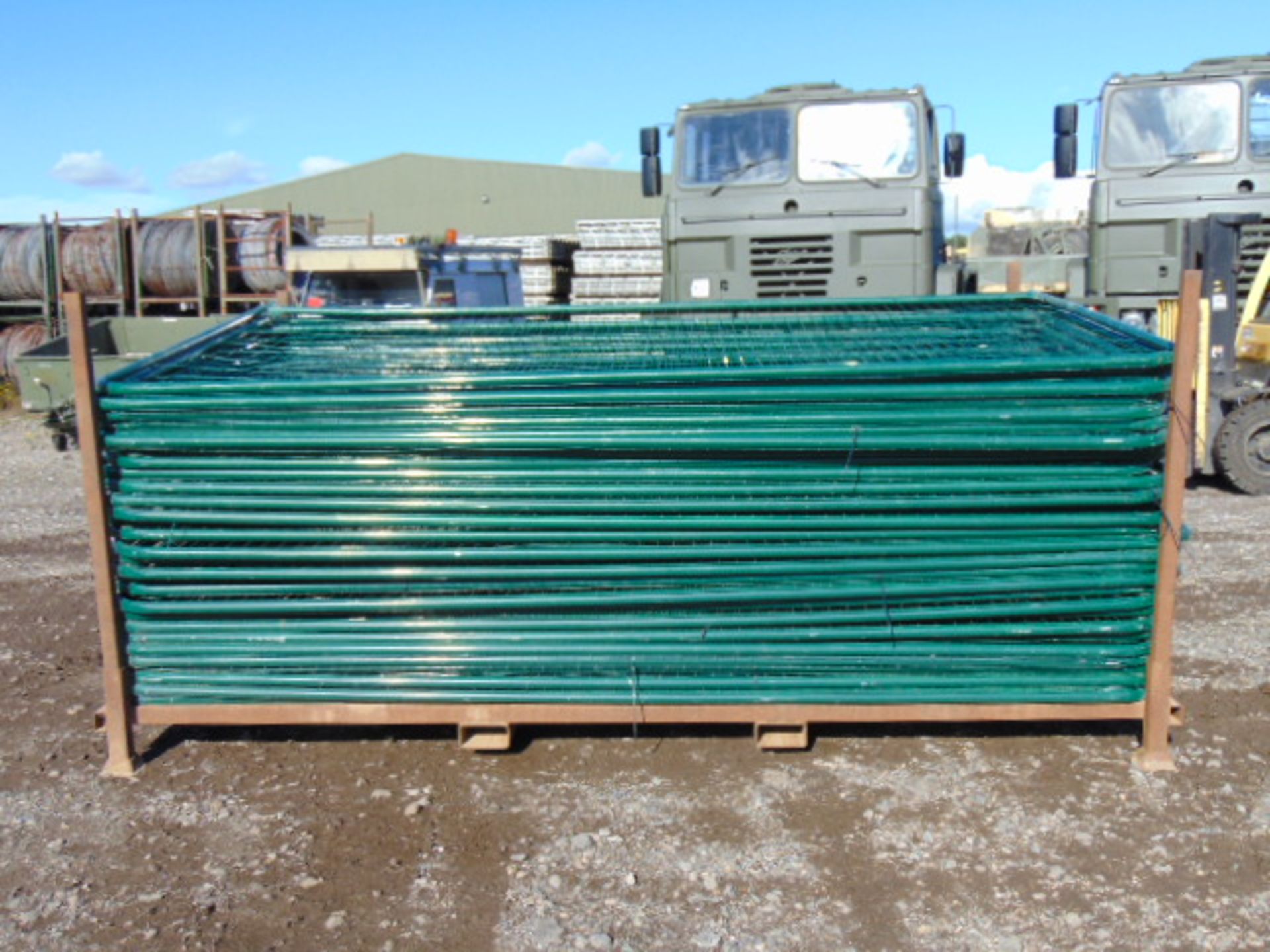 34 x Heras Style Galvanised Fencing Panels 3.4m x 2m - Image 2 of 5