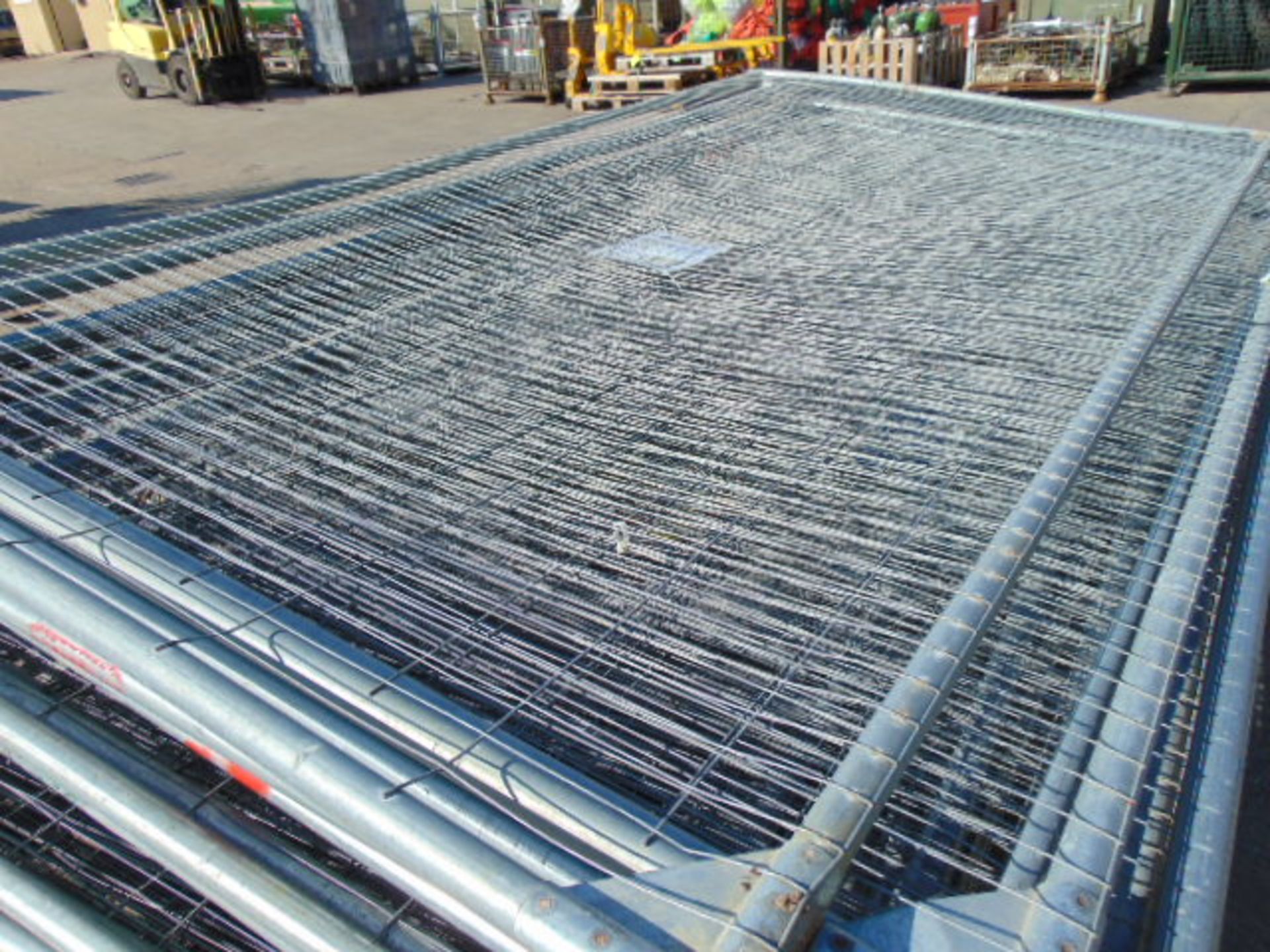 30 x Heras Style Galvanised Fencing Panels 3.5m x 2m - Image 3 of 3