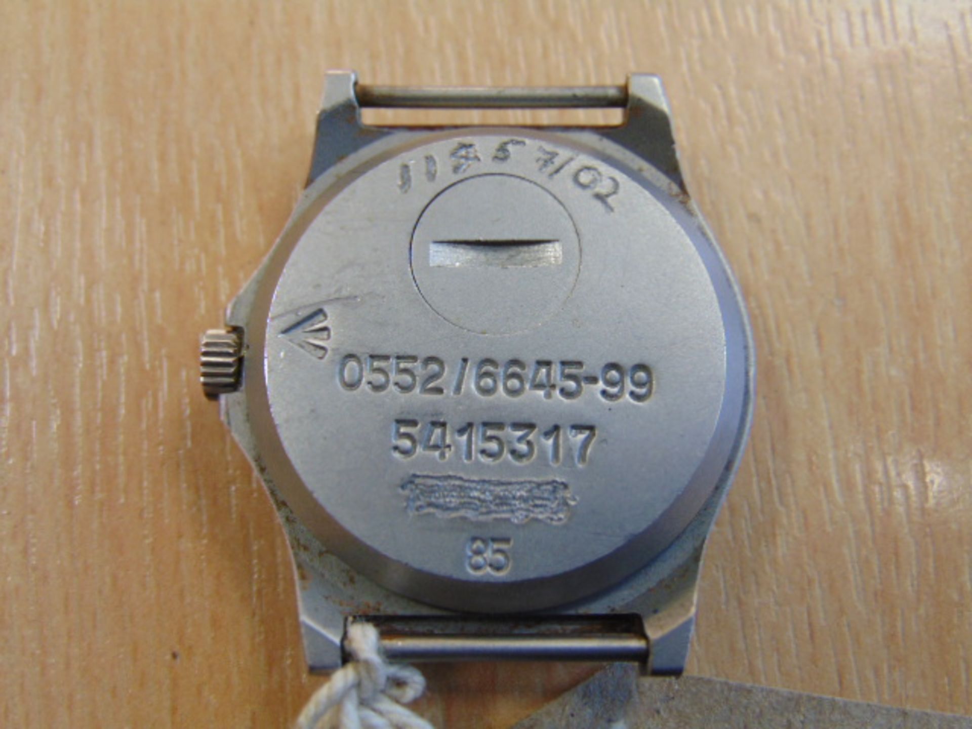 V, RARE CWC 0552 ROYAL MARINES ISSUE FAT BOY CASE SERVICE WATCH DATED 1985 - Image 2 of 4