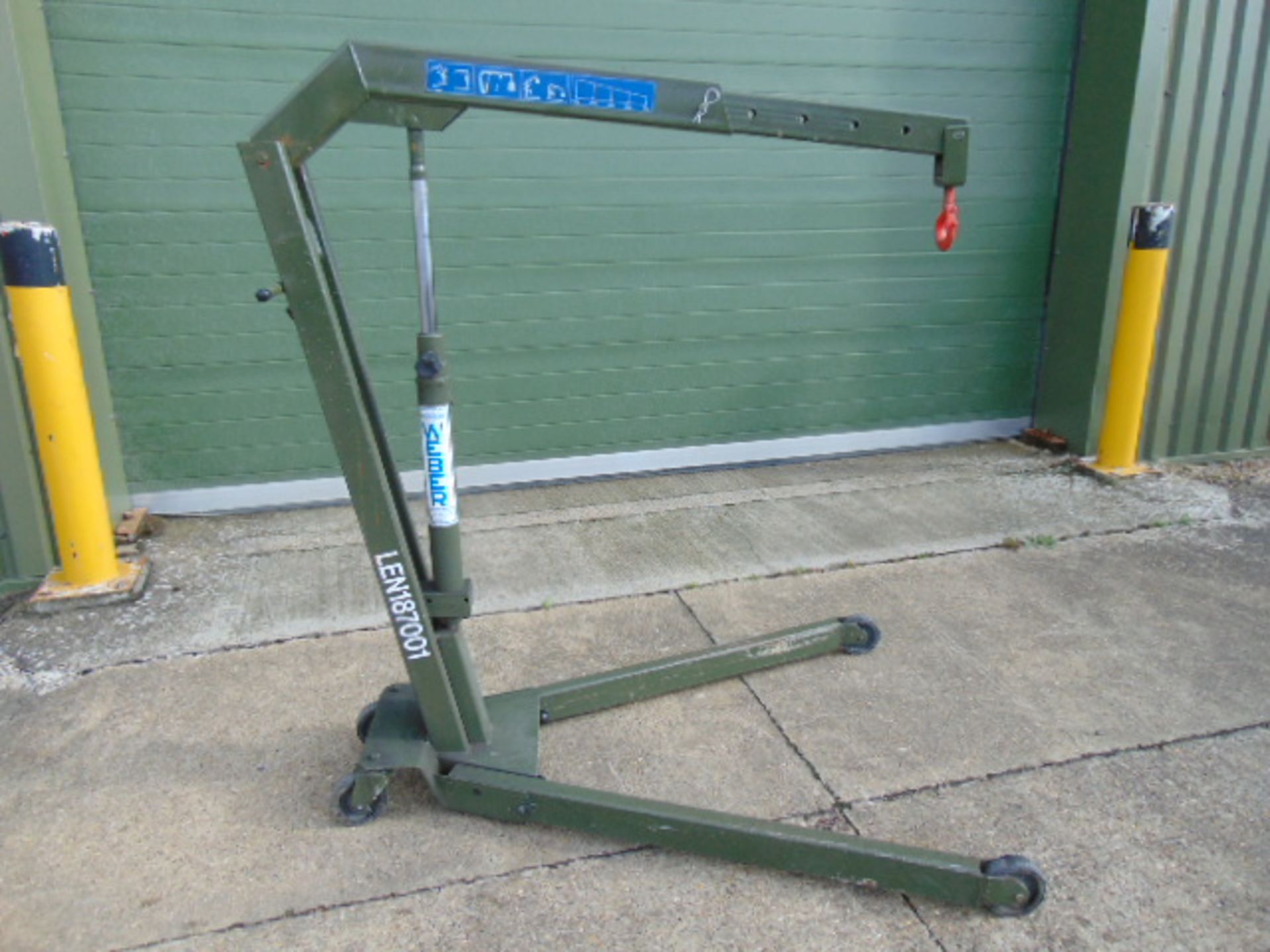 Weber WJN10 1100Kg Hydraulic Foldaway Floor Crane ideal for Workshops or Service Vans - Image 4 of 12