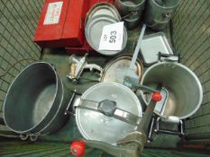 1x Stillage of Cooking Equipment in Pressure Cooker, tin openers, dixies etc