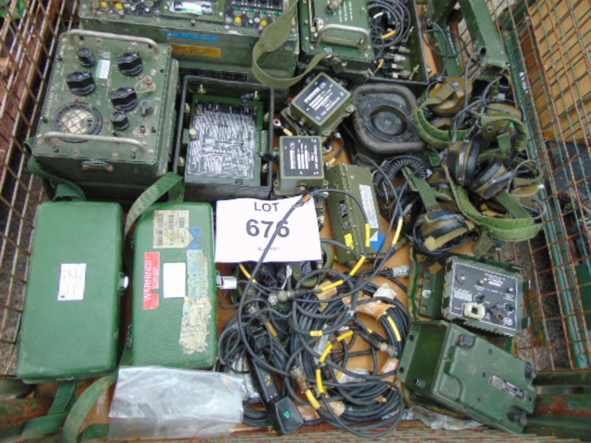 1 x Stillage of Clansman radio equipment inc chargers, Head set etc - Image 2 of 4