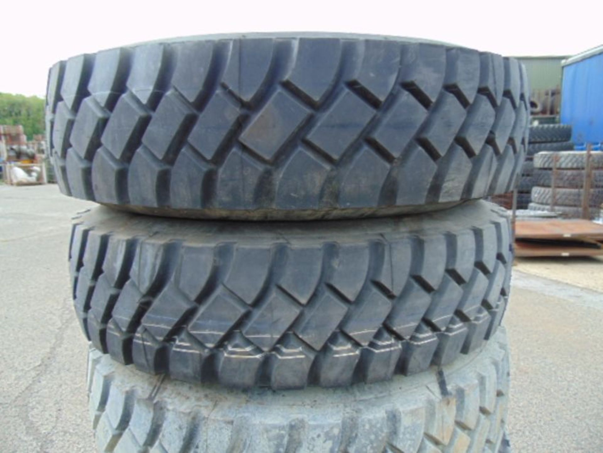 5 x Unused Goodyear G388 12.00 R20 Tyres complete with 8 stud rims - Image 2 of 8