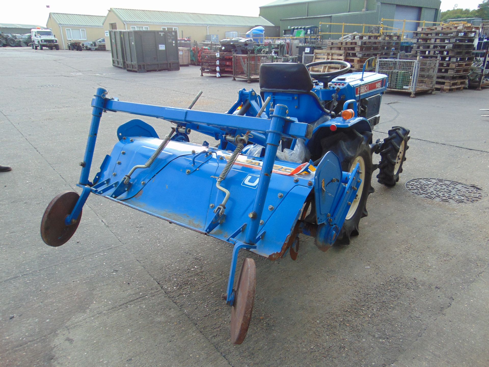 Iseki Model 145 Compact Tractor 4 x 4 c/w Iseki RA 1200 Rotavator 606 hours only - Image 12 of 17