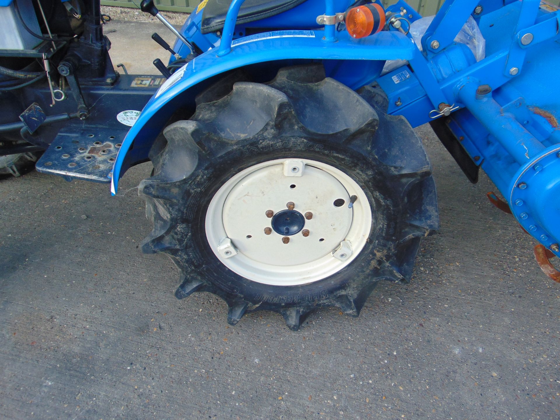 Iseki Model 145 Compact Tractor 4 x 4 c/w Iseki RA 1200 Rotavator 606 hours only - Image 16 of 17