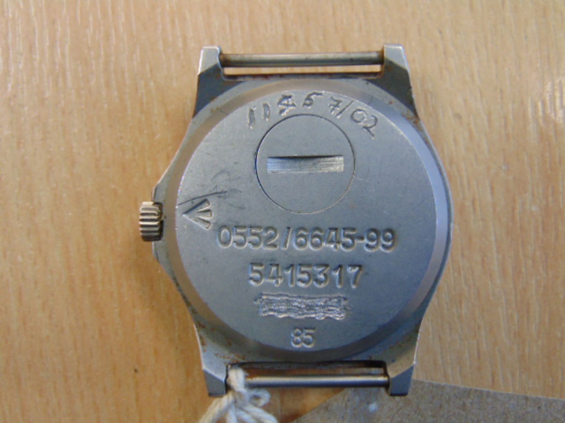 V, RARE CWC 0552 ROYAL MARINES ISSUE FAT BOY CASE SERVICE WATCH DATED 1985 - Image 3 of 4