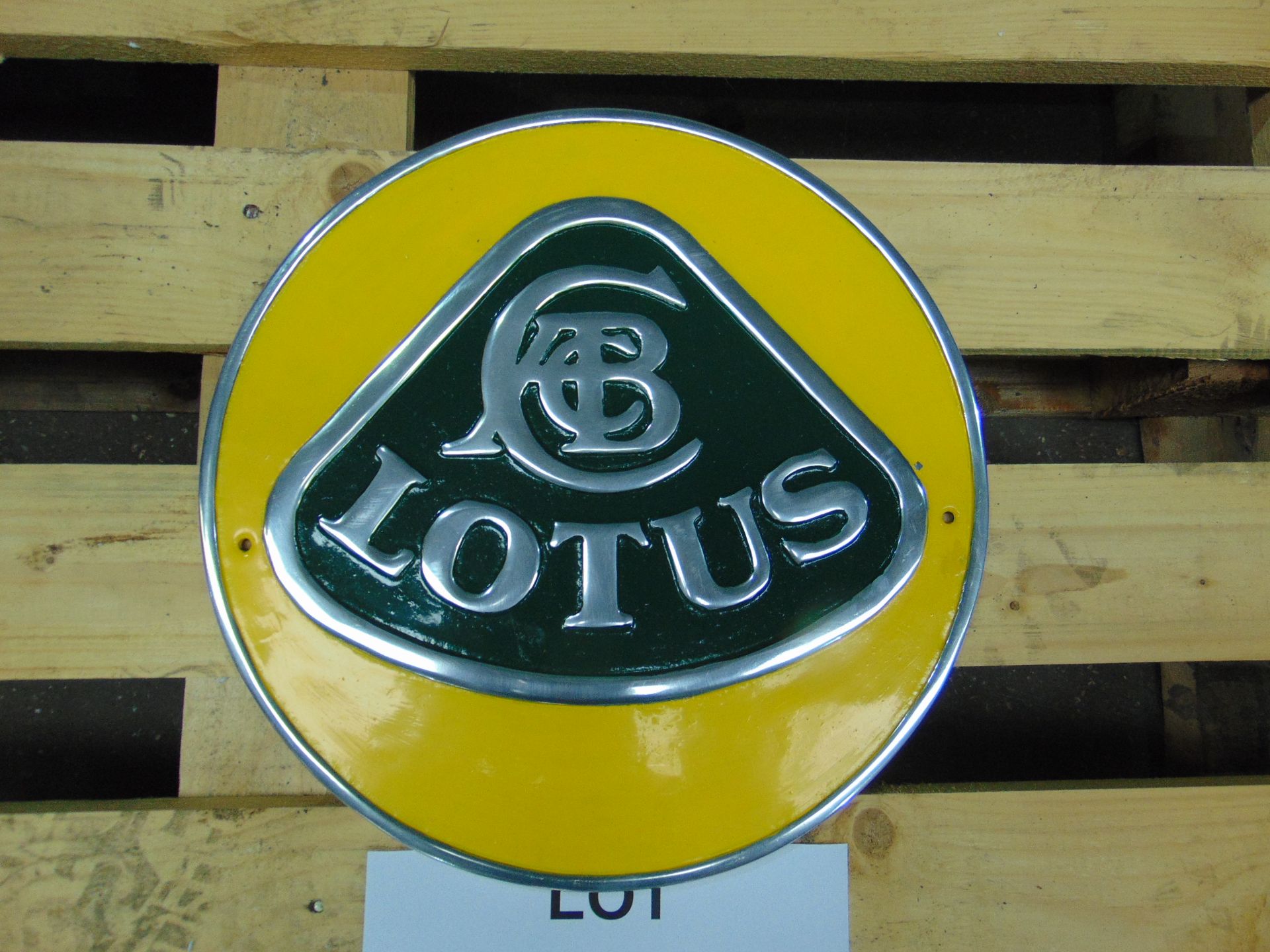 Polished Aluminium Lotus Wall Sign as shown 36cms Dia - Image 2 of 2