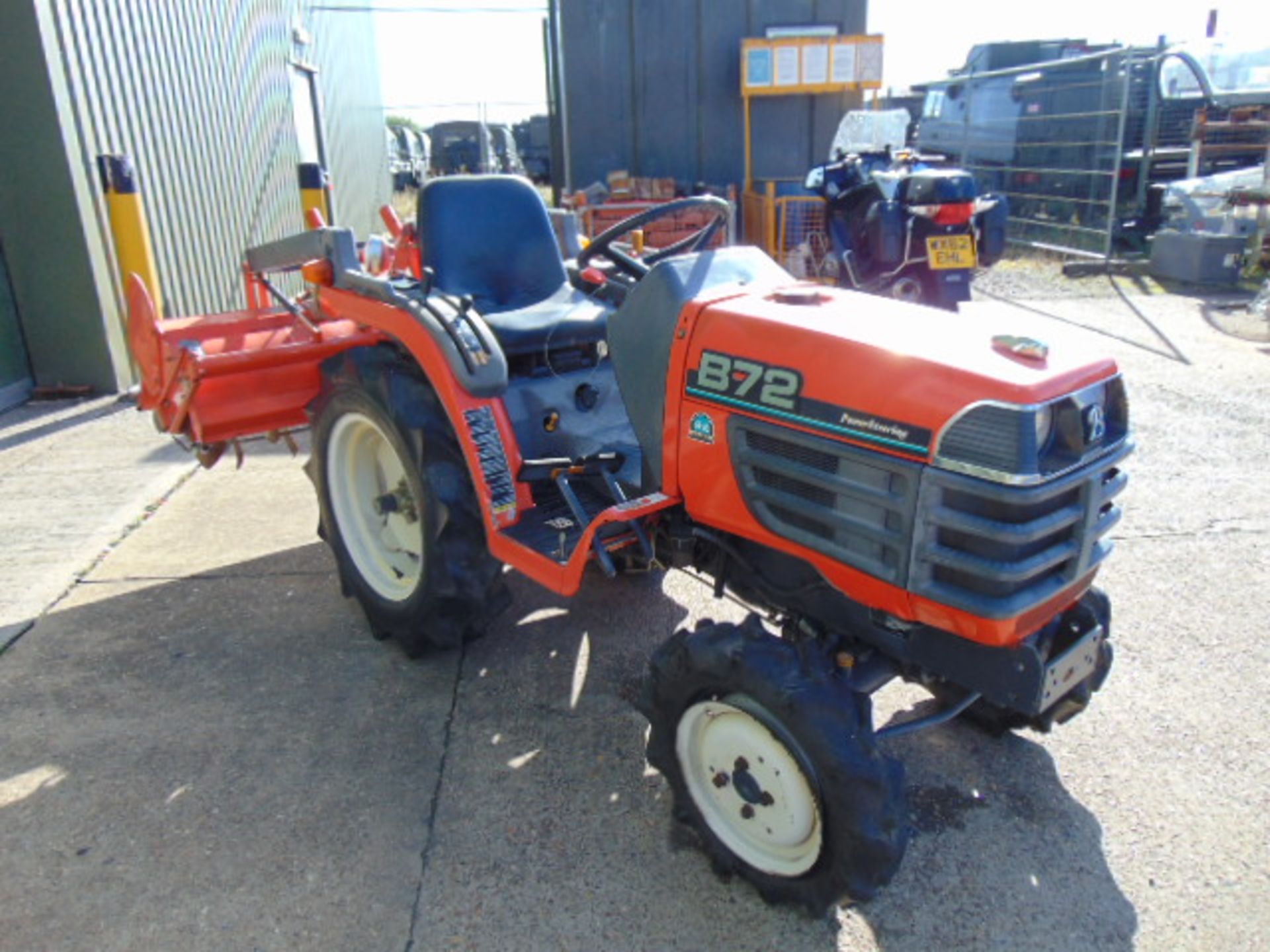 Kubota B72 4WD Compact Tractor c/w Power Steering & Rotavator ONLY 1,116 HOURS! - Image 4 of 19