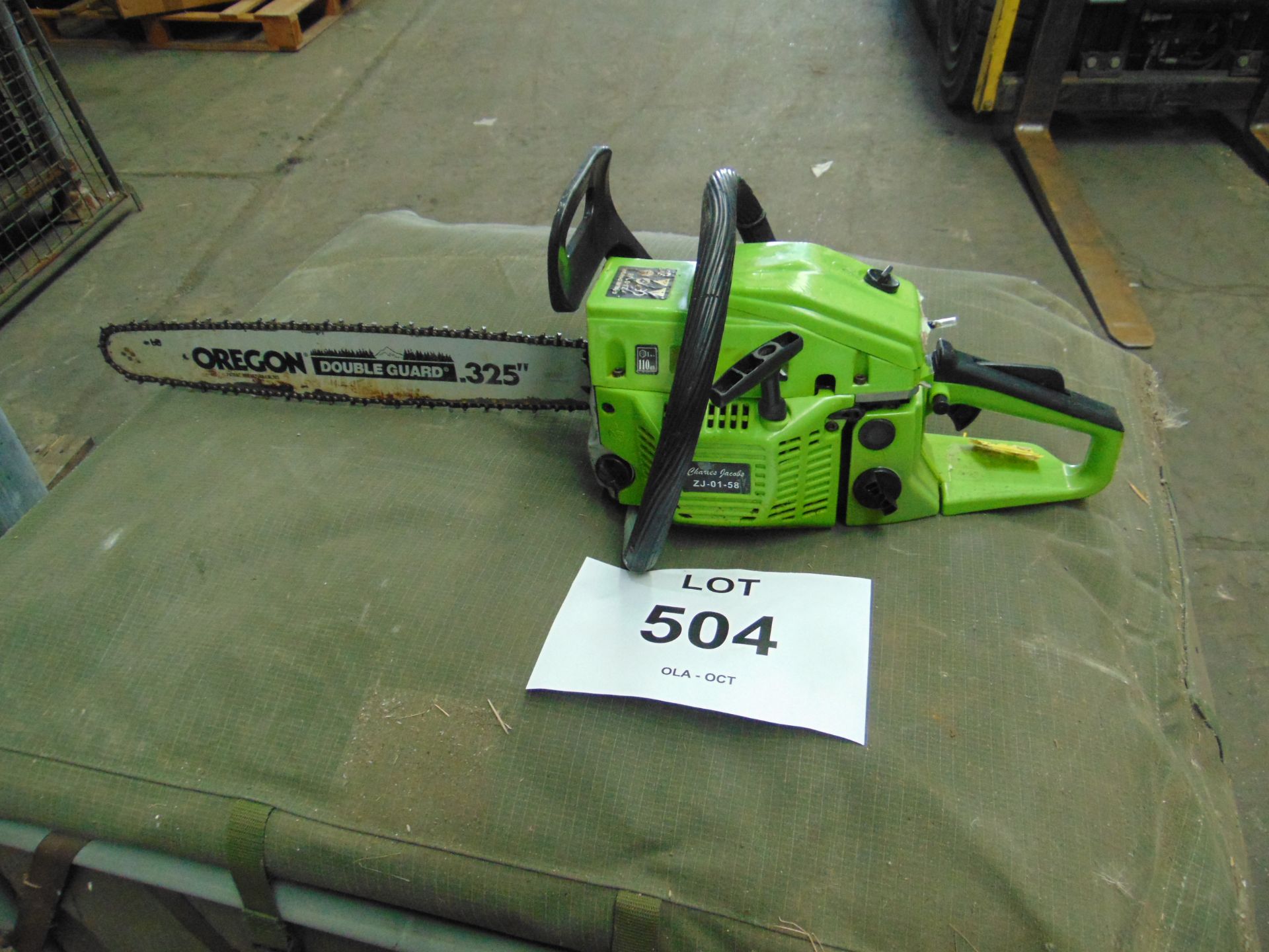 Jacobs ZJ-01-58 Petrol Chain saw as shown