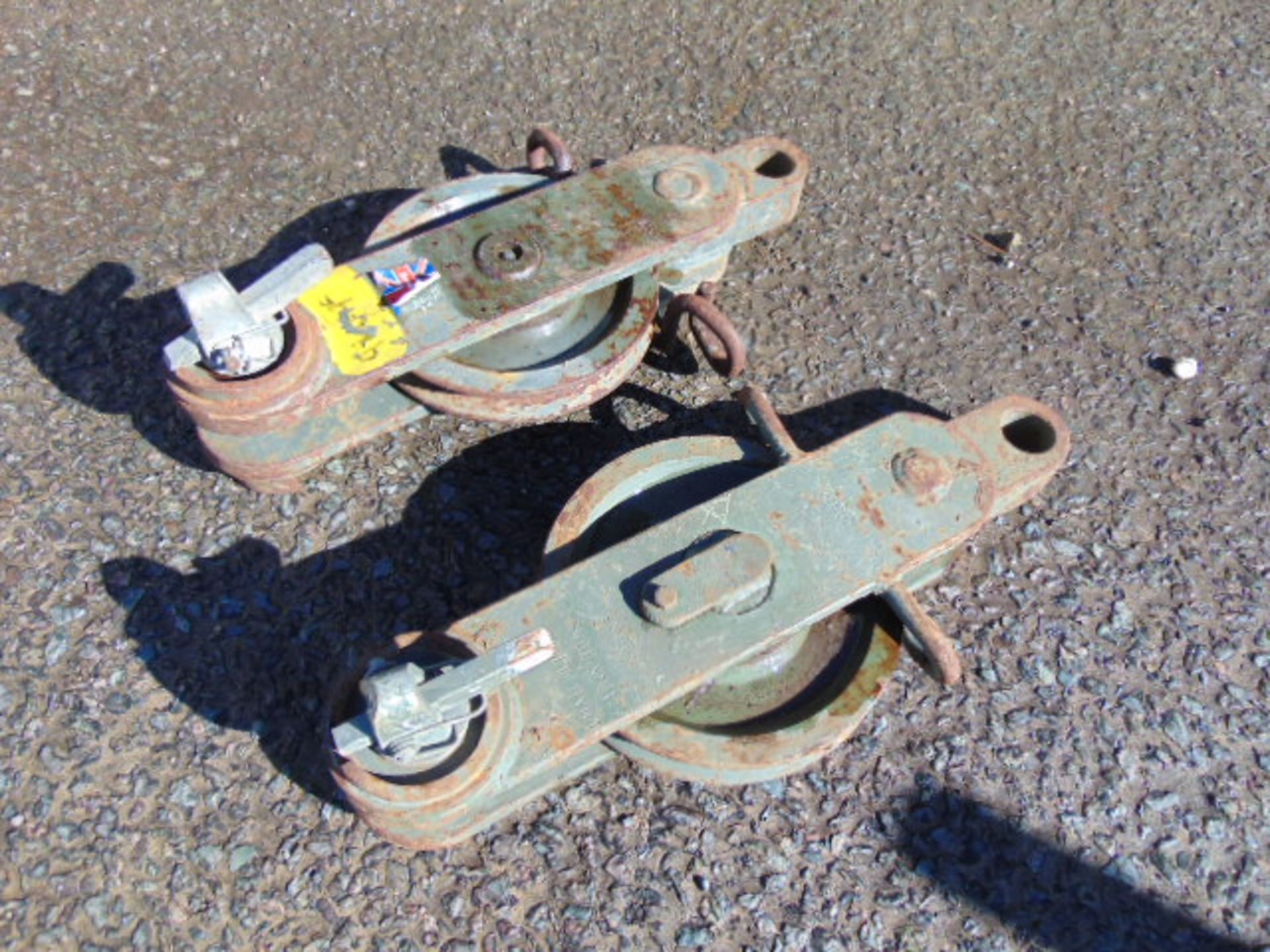 2 x 10.5 tonne Snatch blocks, as used on CVR(T) Samson Recovery Vehicle