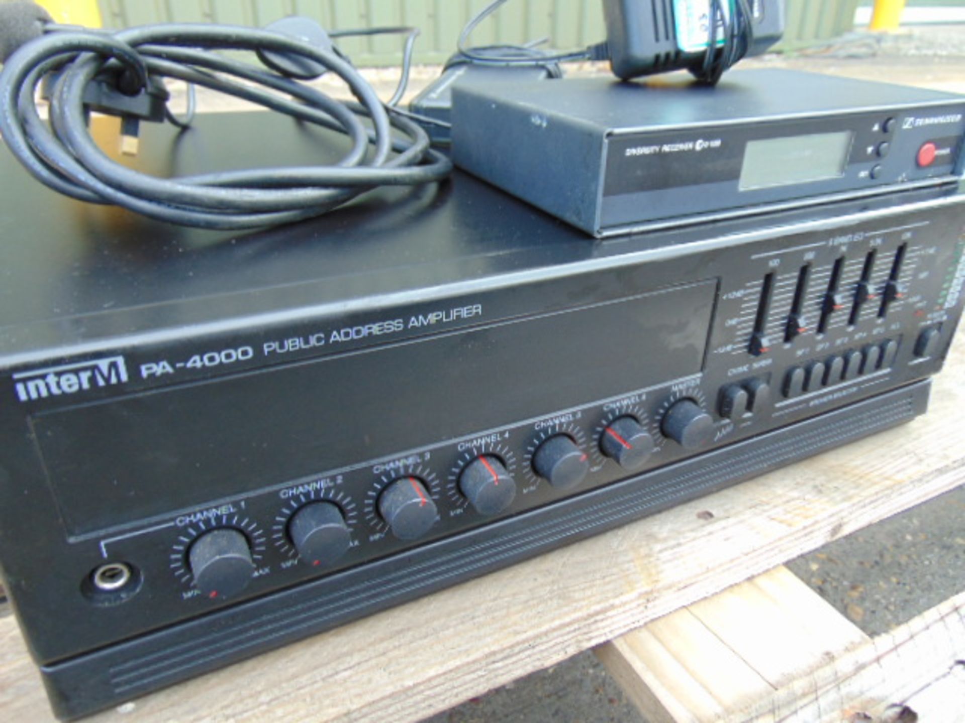 InterM PA 4000 Public Address Amplifier - 120W c/w Sennheiser Diversity Receiver & Bodypack Receiver - Image 2 of 10