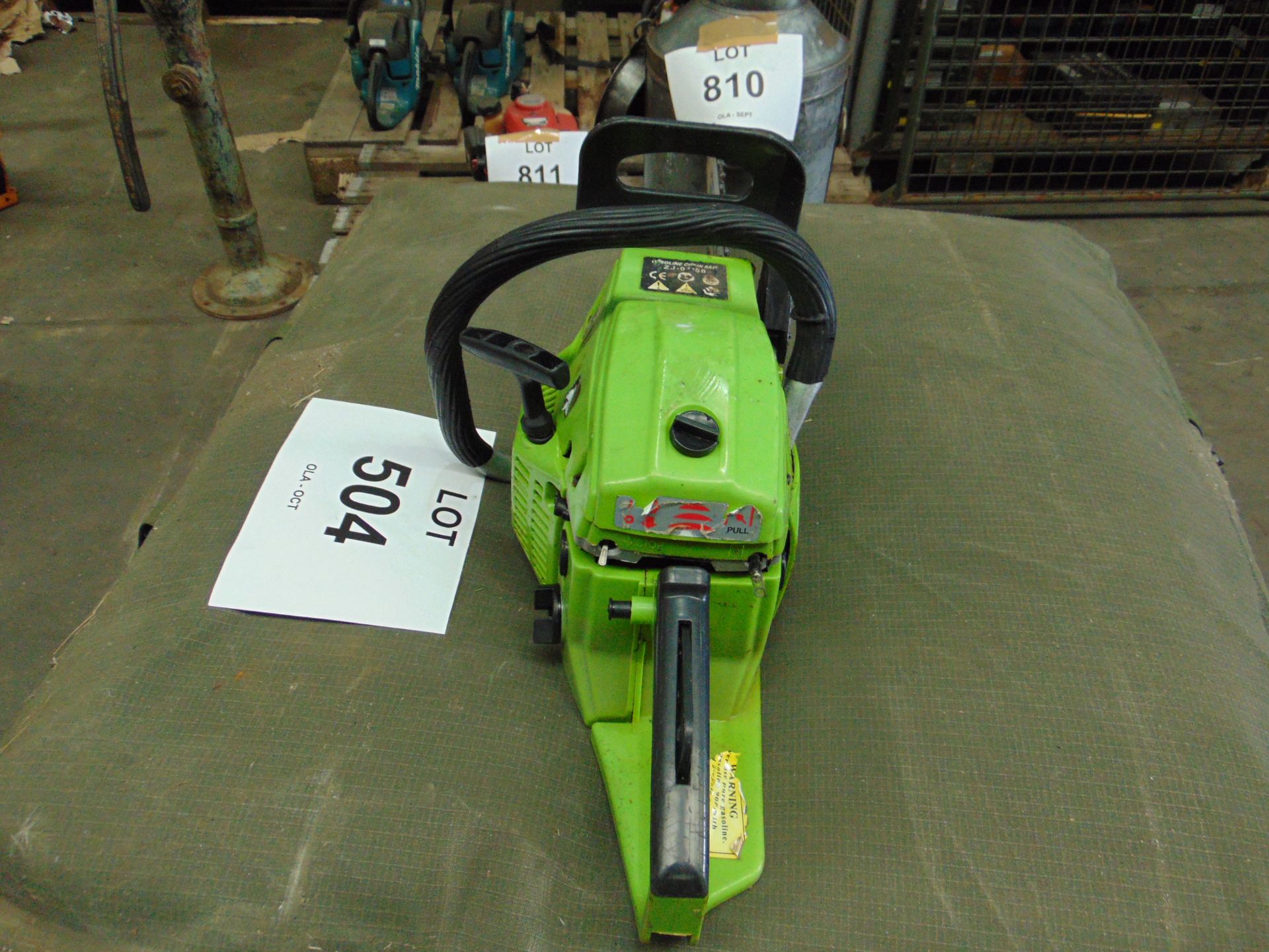 Jacobs ZJ-01-58 Petrol Chain saw as shown - Image 4 of 4