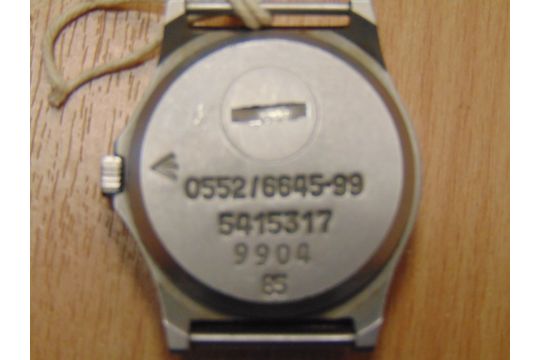 RARE CWC FAT BOY 0552 RM/ NAVY ISSUE SERVICE WATCH DATE 1985 - Image 3 of 4