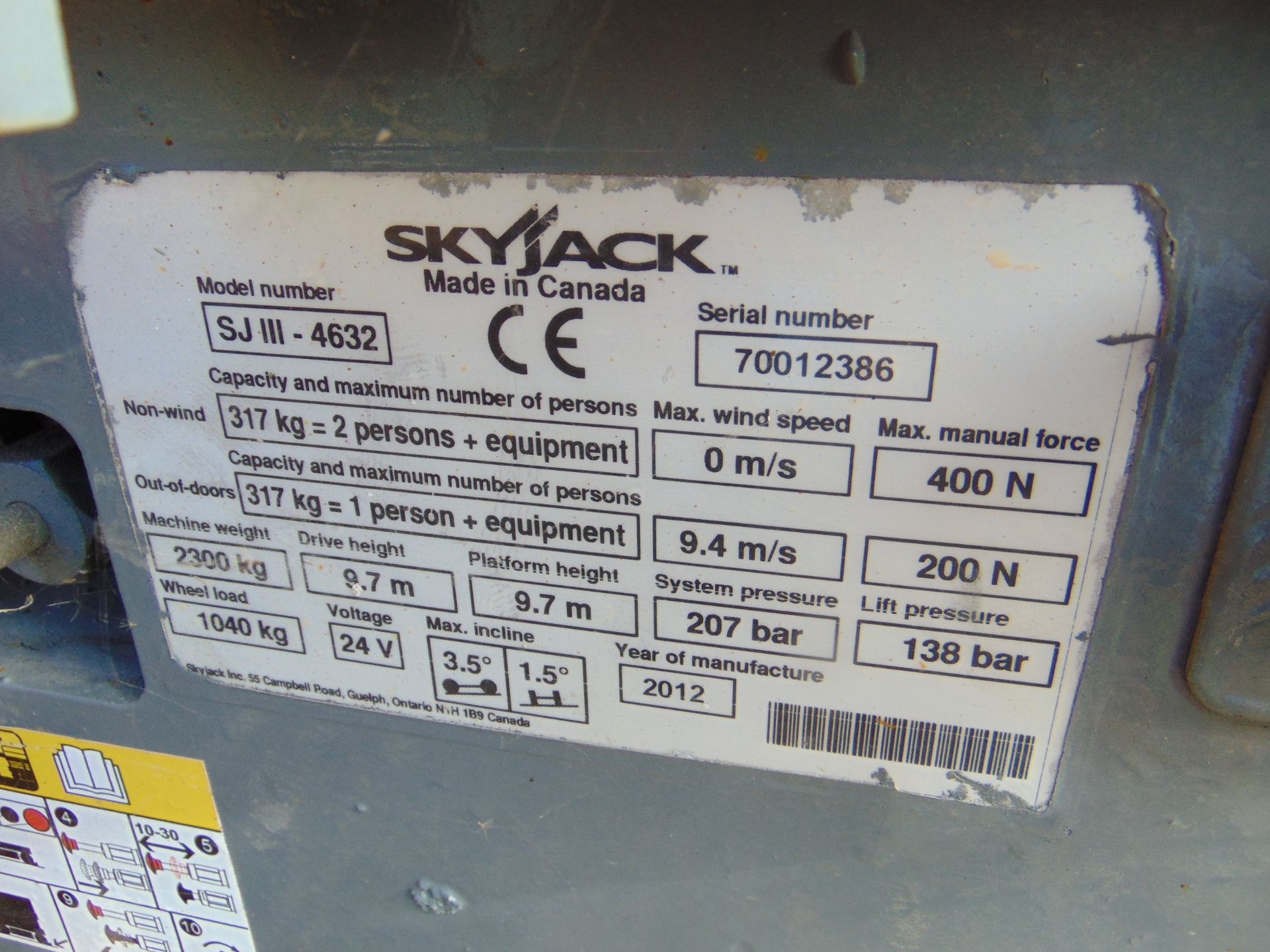 SkyJack SJ4632 Electric Scissor Lift ONLY 354 HOURS! - Image 17 of 17