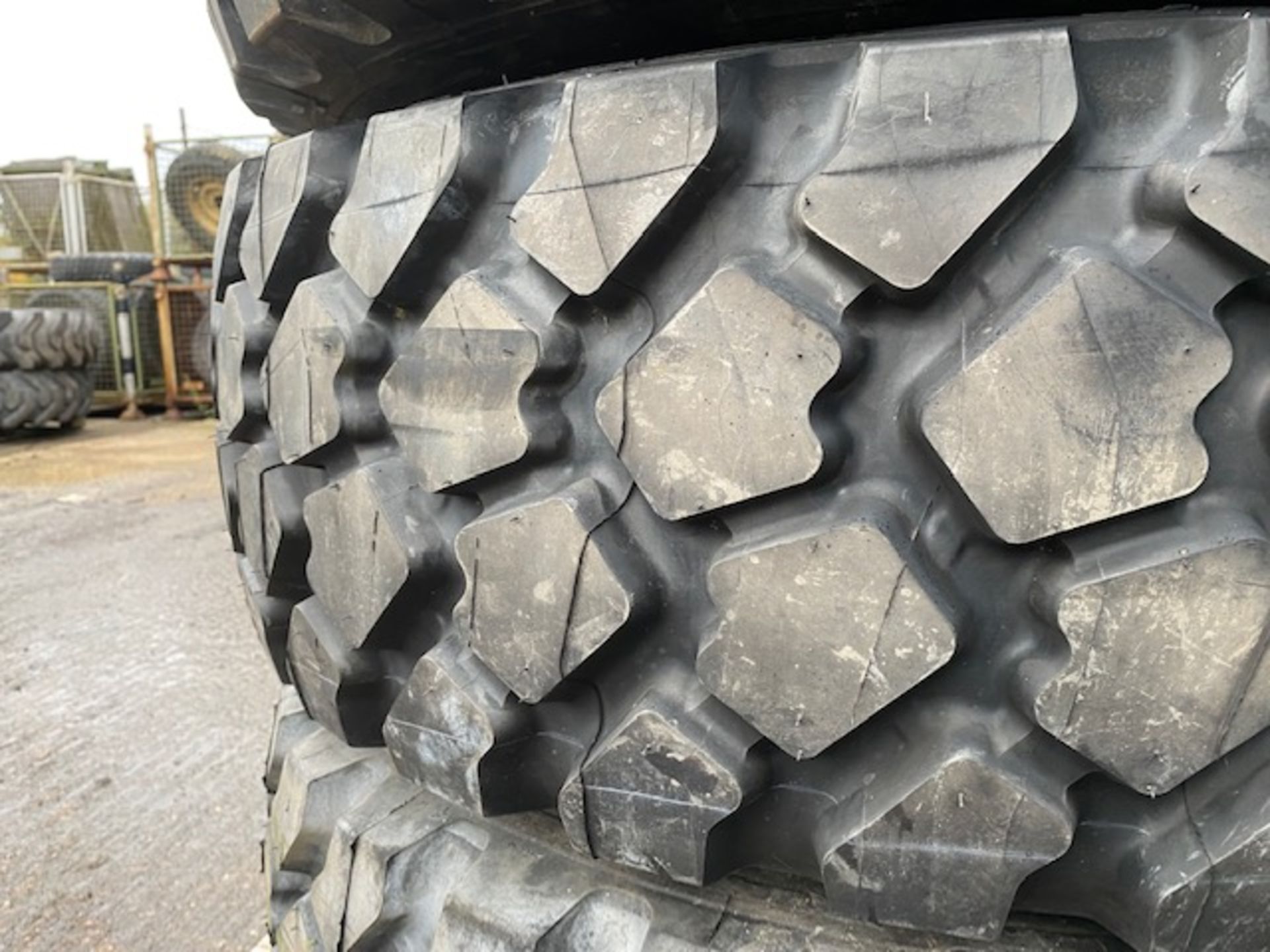 Unused Michelin XZL 365/85R20 tyres on rims - Image 7 of 9