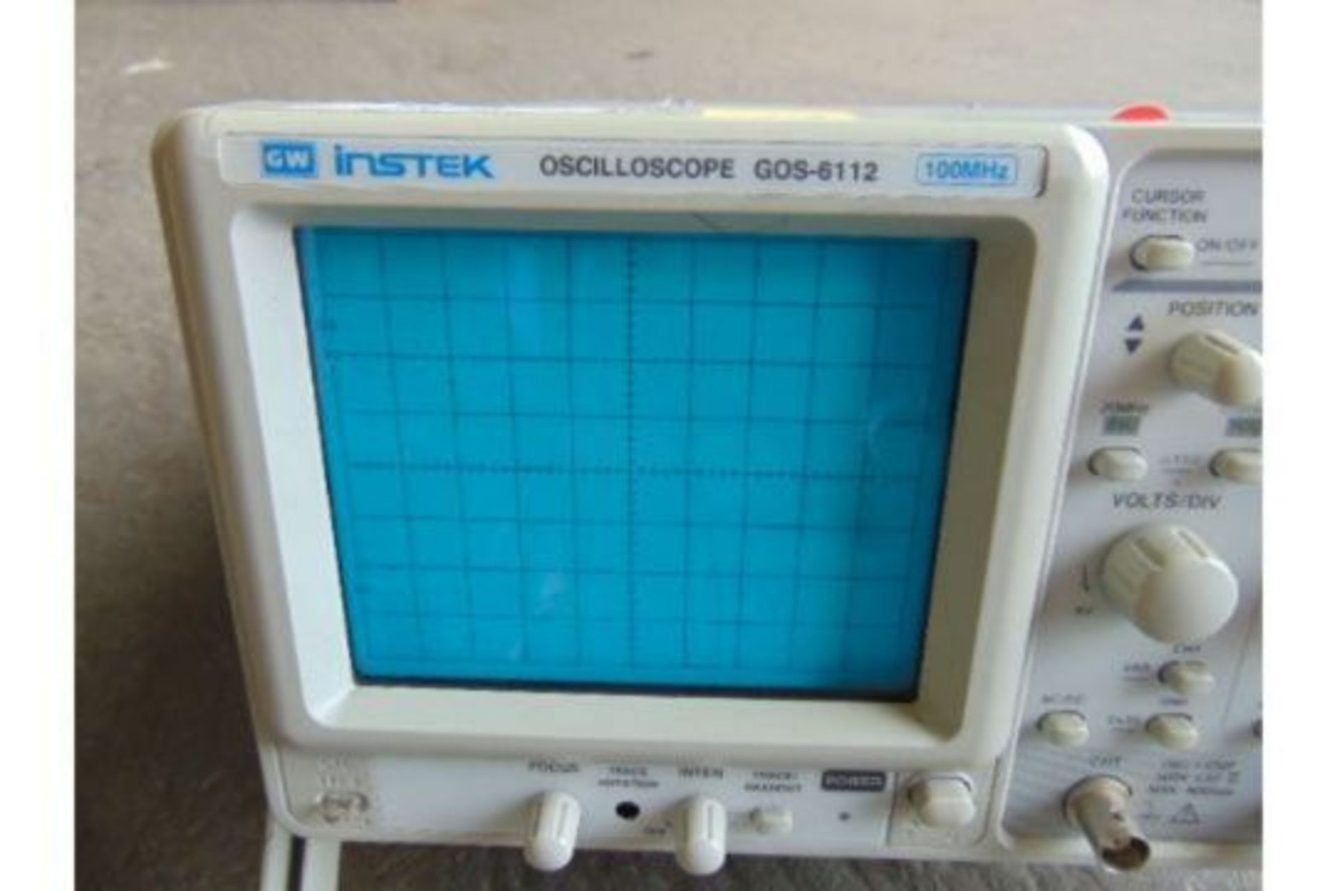 Instek Oscilloscope GOS-6112, 100MHz - Image 3 of 5