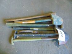8 x Picks, Helves, Shovels, sledge Hammers as shown