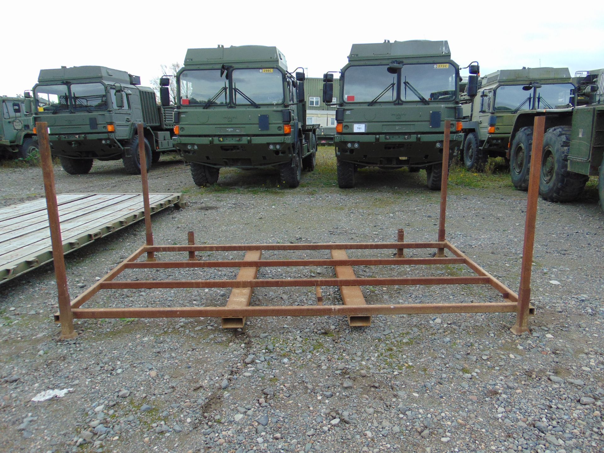 Steel Stacking Stillage with removeable corner posts and Forklift Pockets - Image 2 of 4