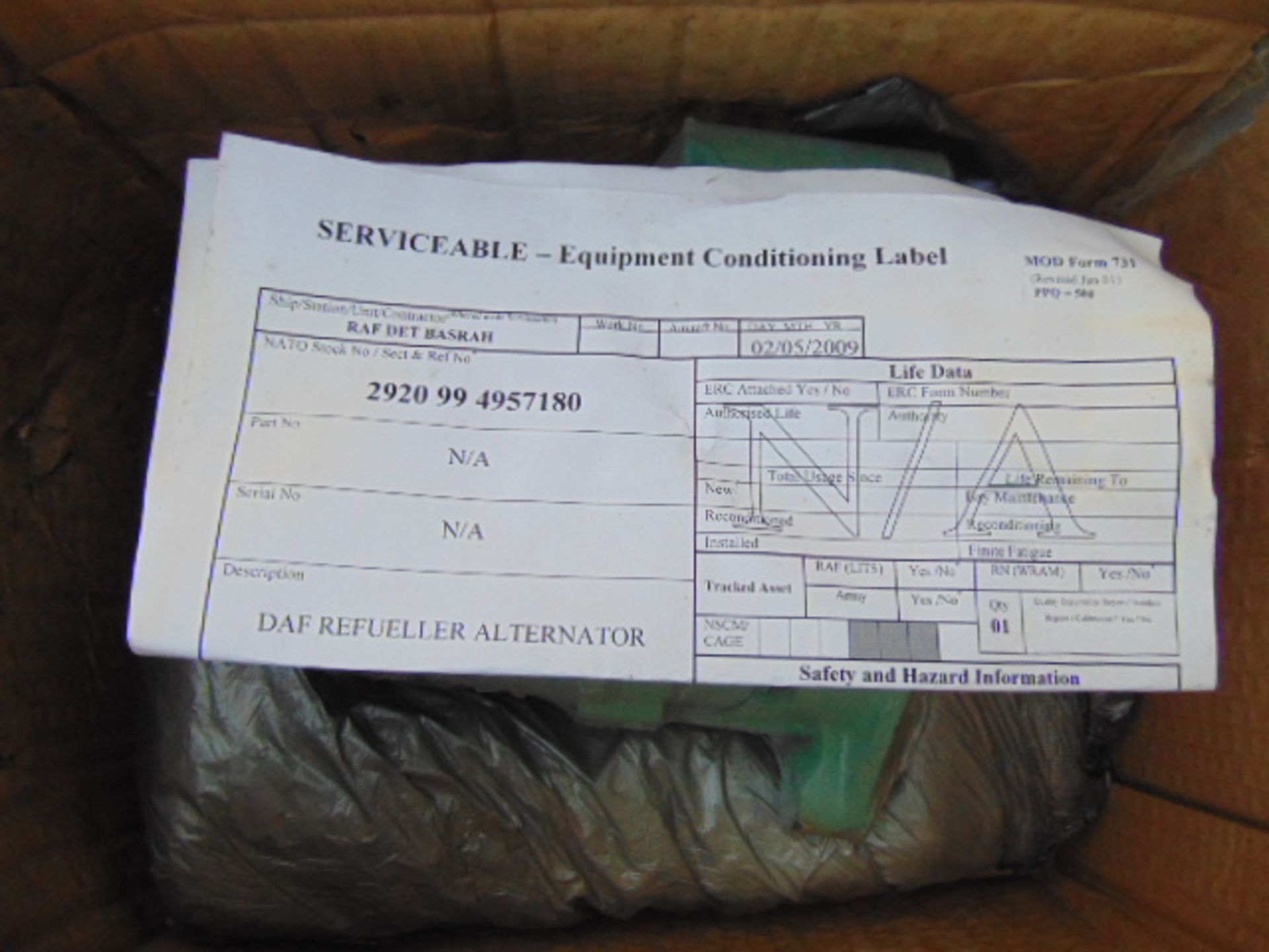 5 x Unissued Leyland Daf / Bedford Alternators 24 Volt as Shown - Image 5 of 5