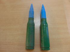 2X 30MM DRILL ROUNDS DATED 1987