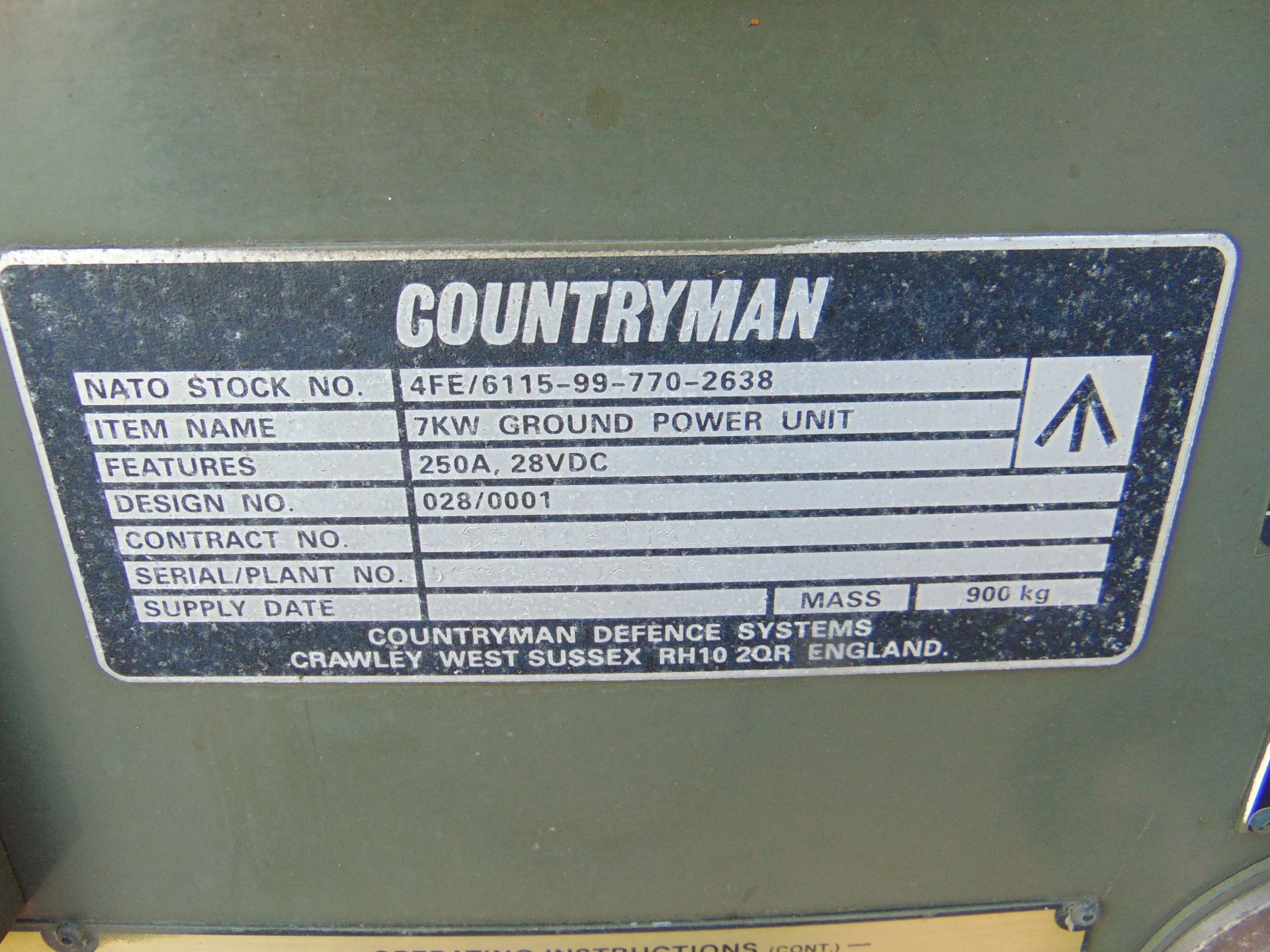 Countryman 7KW 250AMP Lister Petter Diesel GPU Generator ONLY 444 HOURS! - Image 17 of 17