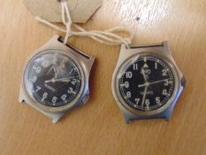 2X CWC SERVICE WATCHES- BOTH CRACKED GLASSES AS SHOWN DATED 1991 & 1990