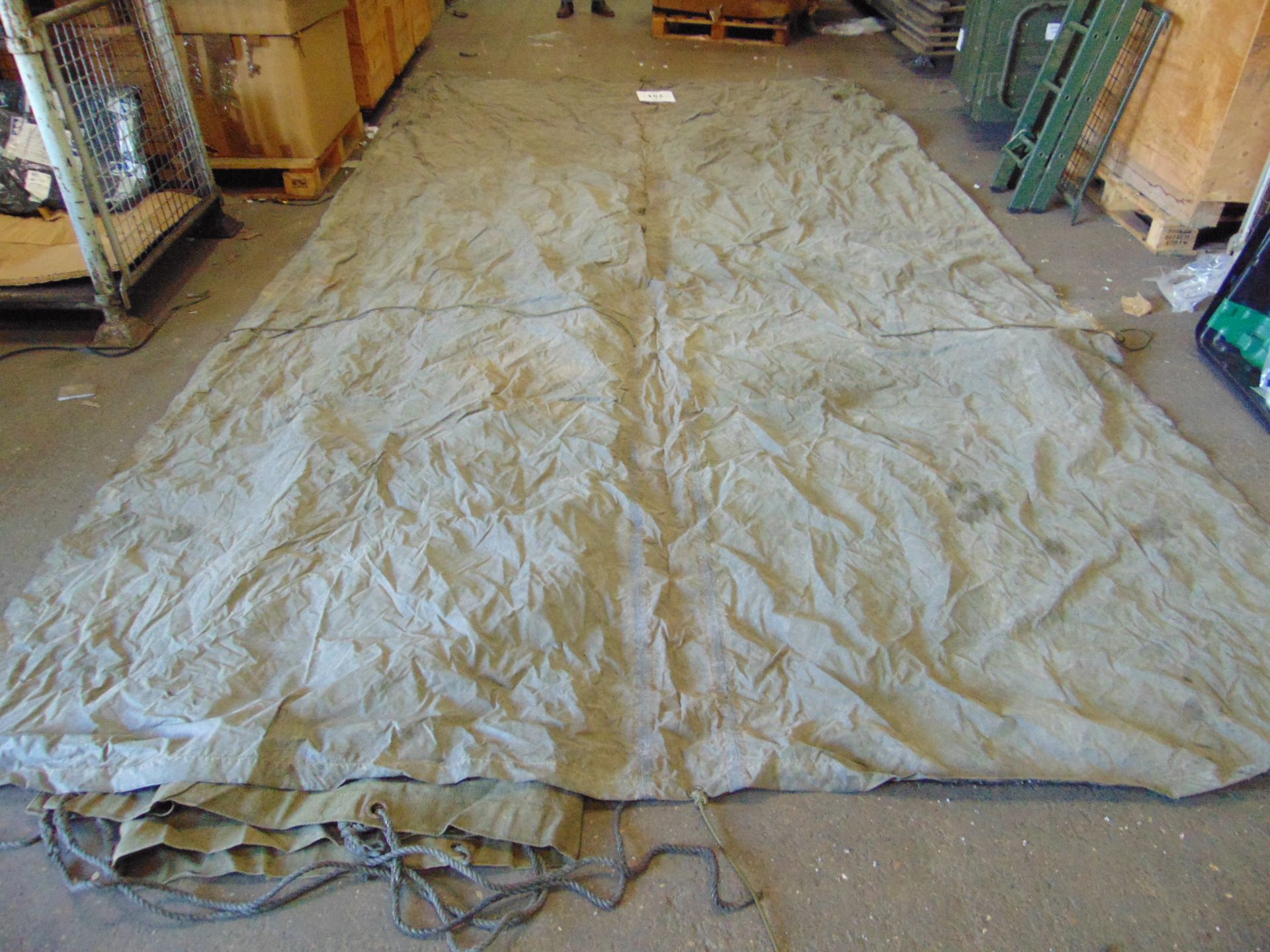 9ft 6ins X 17ft Canvas Tank Tarpaulin - Image 3 of 5