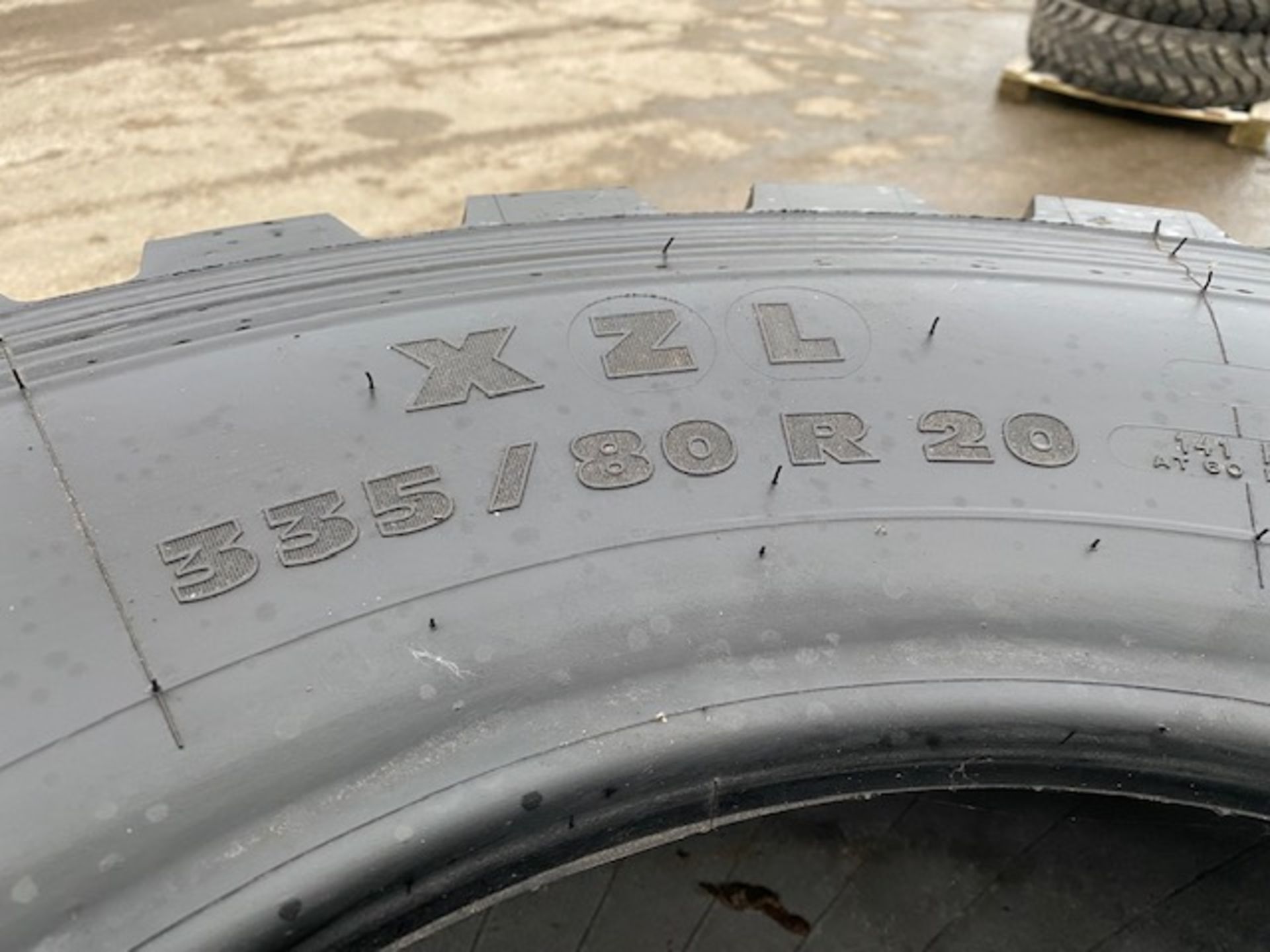Unused Michelin XZL 335/80R20 tyres - Image 3 of 7