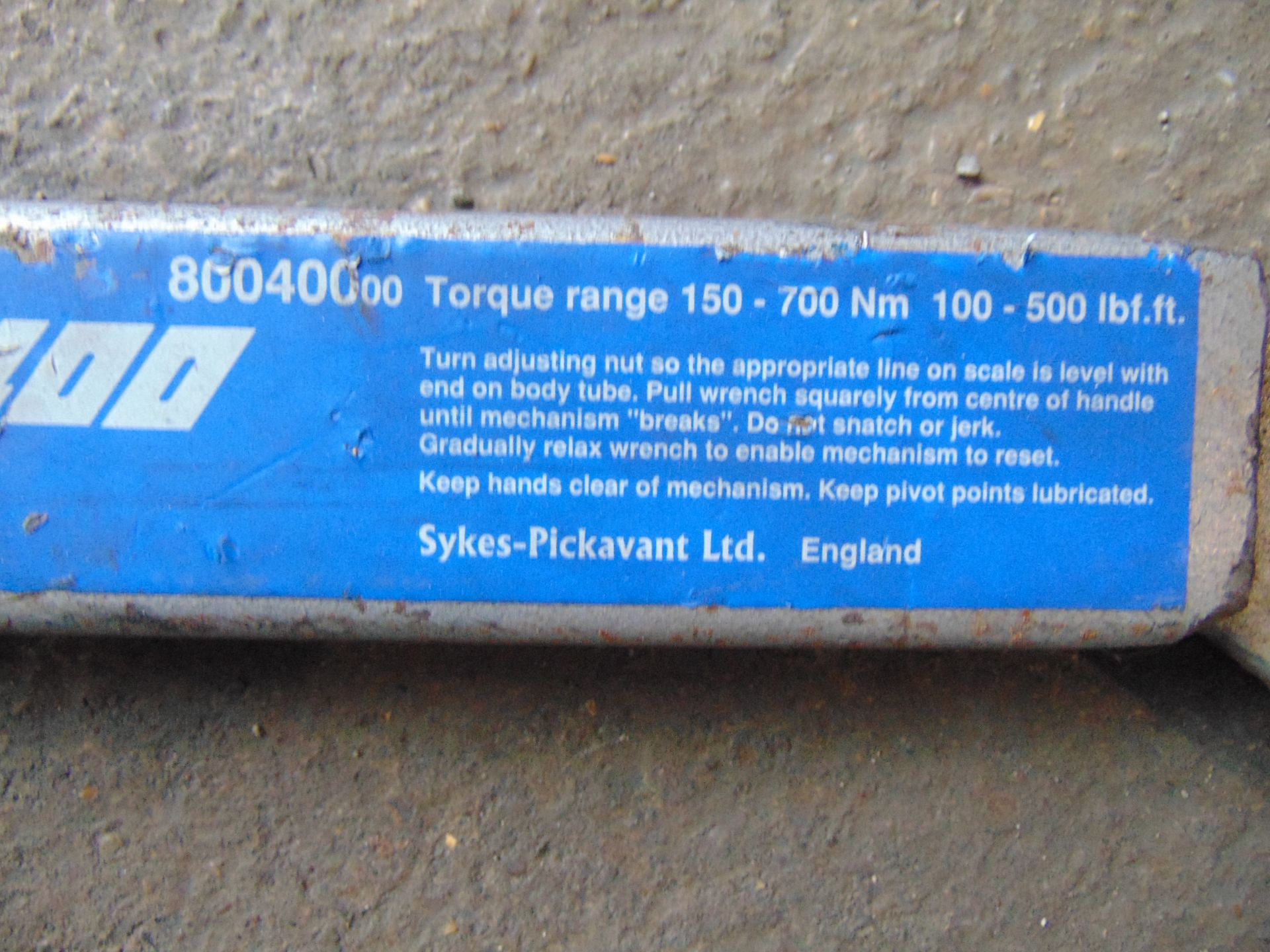 Sykes Pickavant Motorq 400 Professional 3/4in dr Torque Wrench - Image 5 of 5