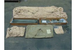Desert Vehicle Camouflage System consists of a lightweight screening system and support system