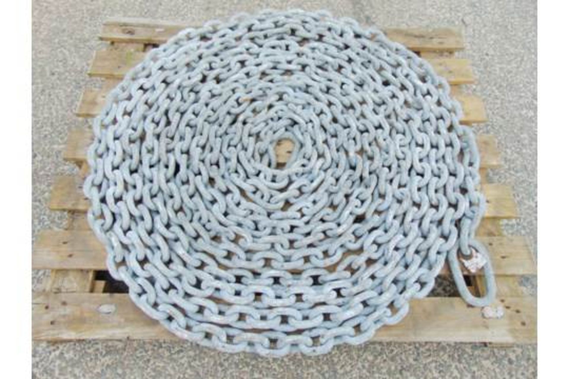 20m Galvanised Mooring Chain Assy. This would be ideal for light ships etc - Image 2 of 7