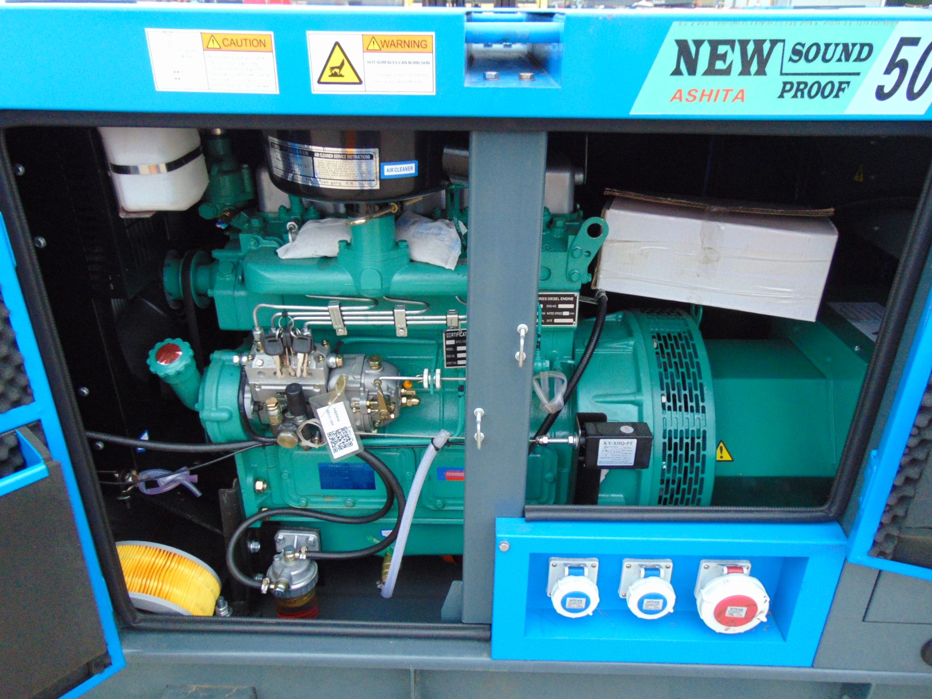 2021 UNISSUED 50 KVA 3 Phase Silent Diesel Generator Set - Image 12 of 19