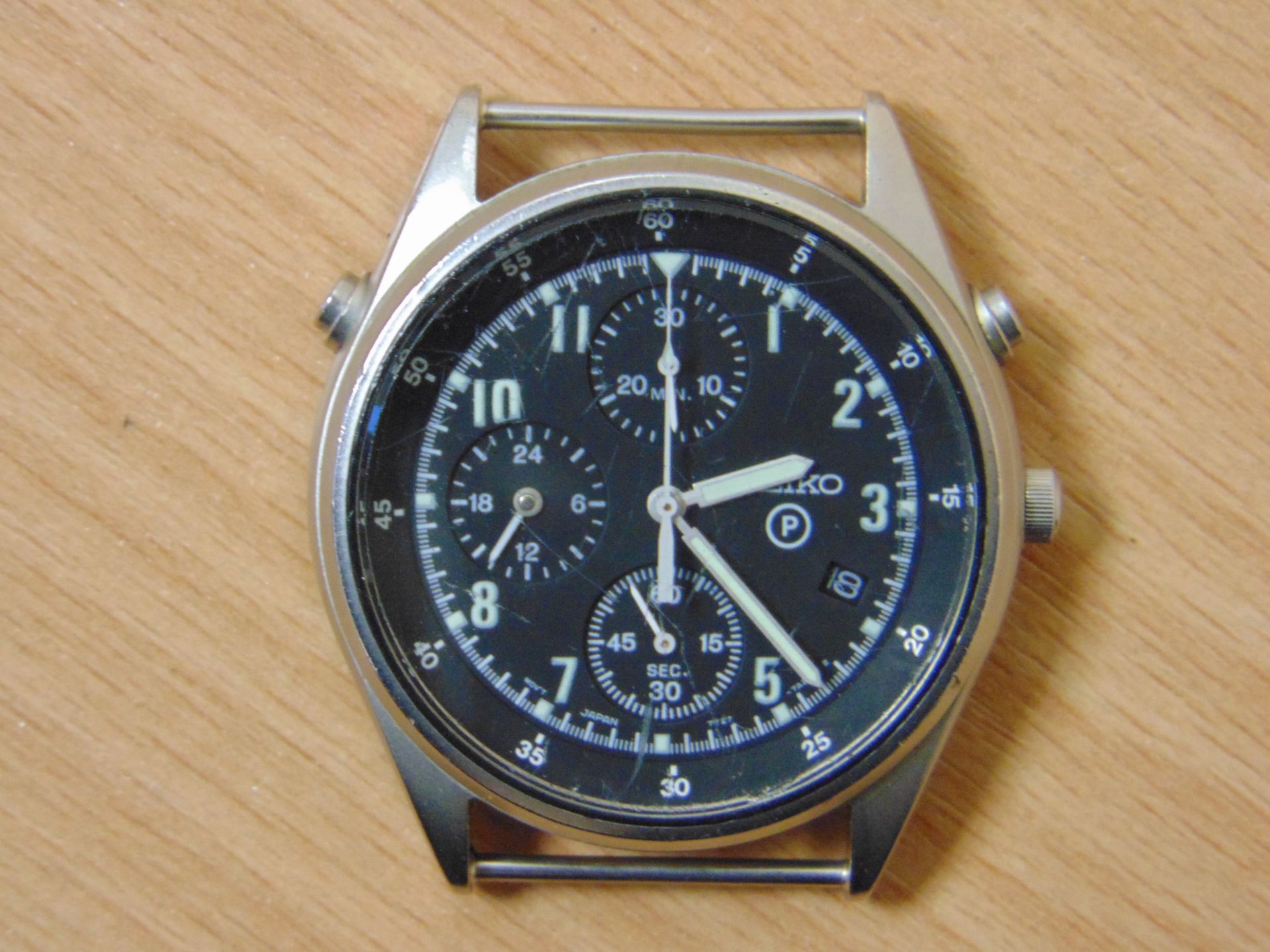 SEIKO GEN 2 PILOTS CHRONO NATO MARKED RAF ISSUE DATED 1995 POST GULF WAR - Image 4 of 8