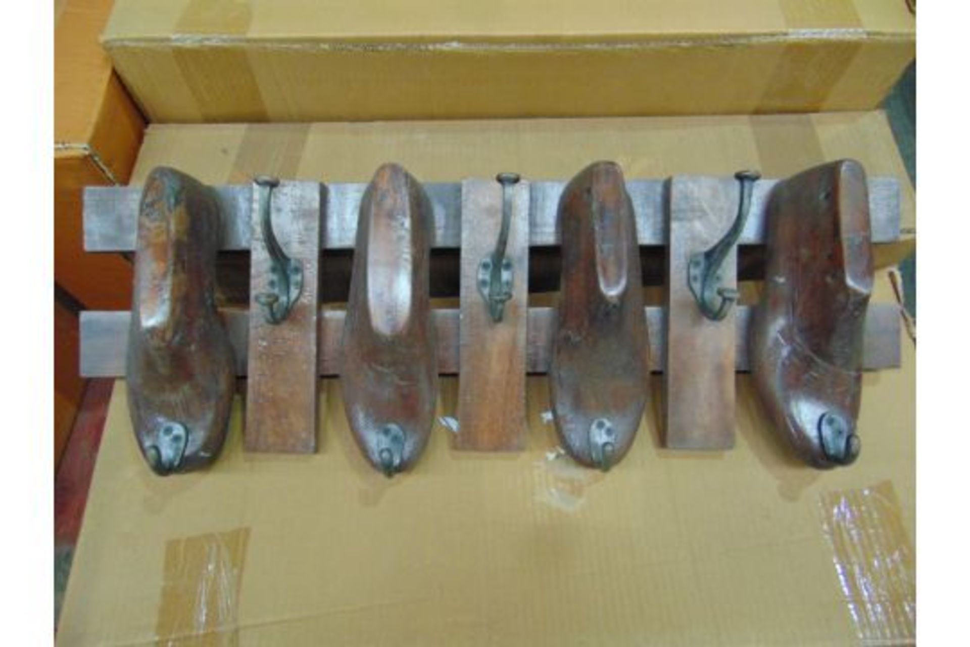 VERY UNUSUAL COBBLERS SHOE MAKERS COAT HOOKS - Image 3 of 4