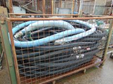1 x Large Stillage of Delivery Hoses c/w Alluminium and Brass connection as shown