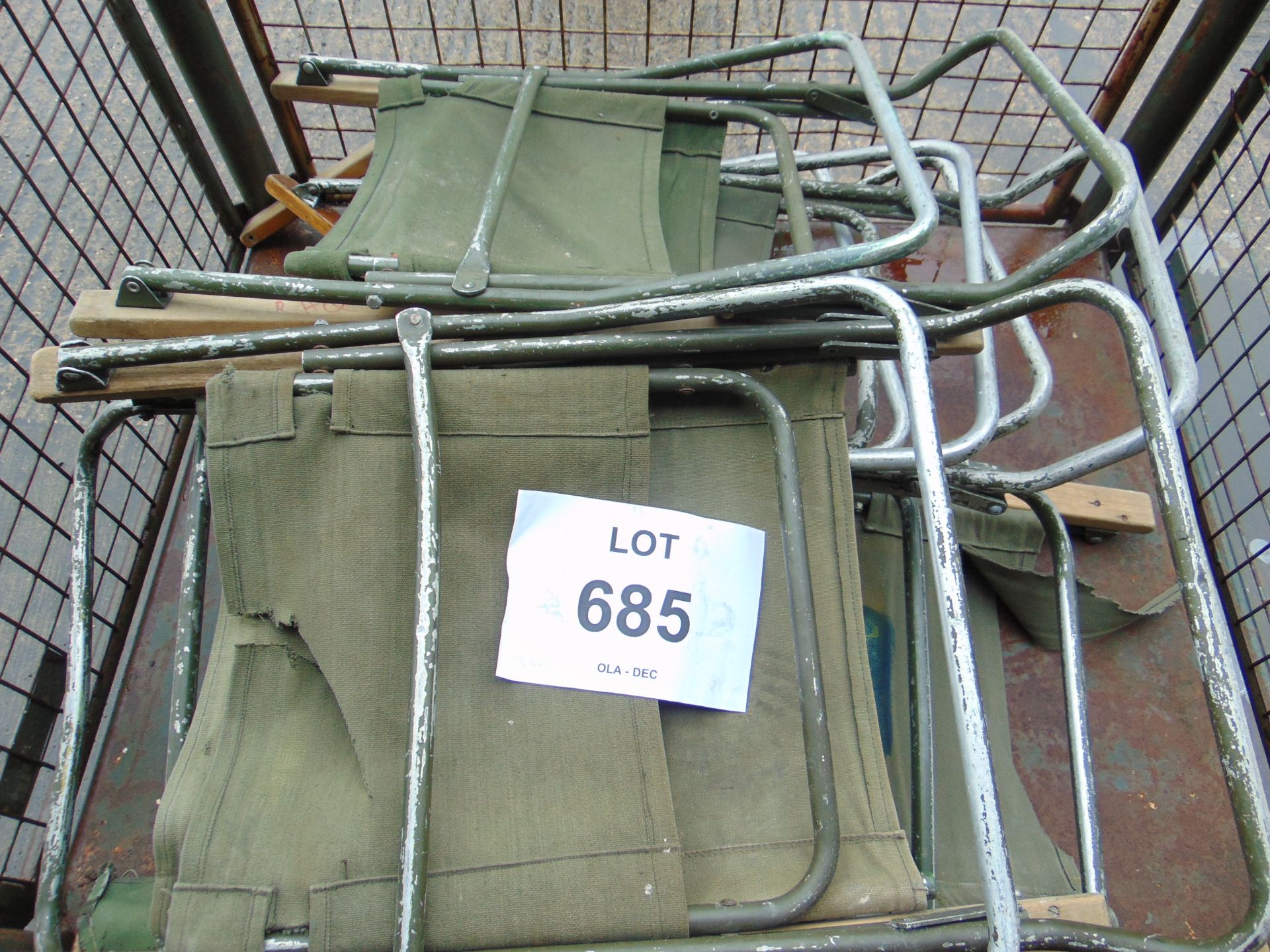 7 x Standard British Army Campin Chairs