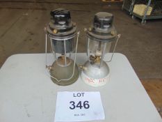 2x Hurricane Lamps from MoD as shown