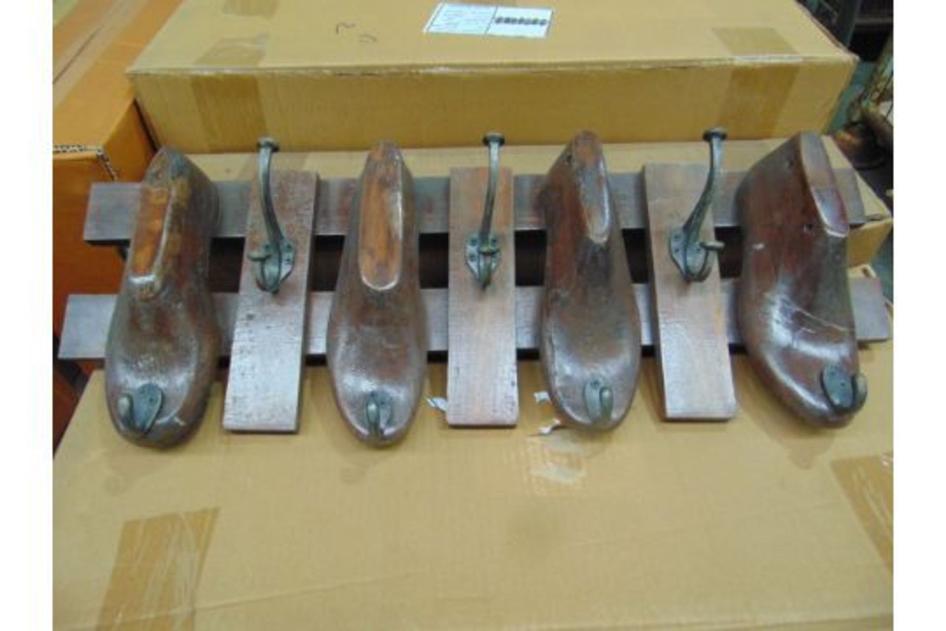 VERY UNUSUAL COBBLERS SHOE MAKERS COAT HOOKS - Image 2 of 4