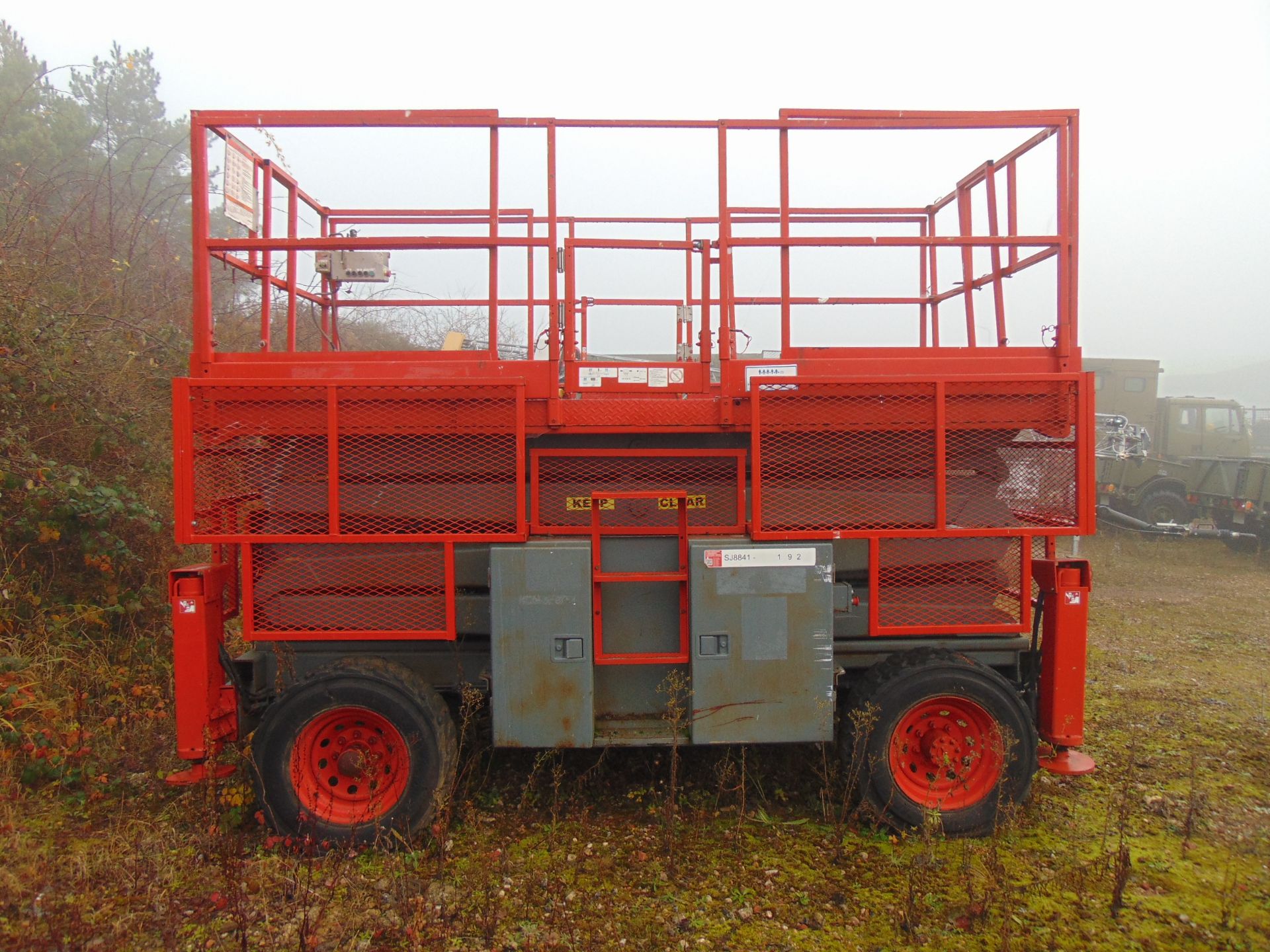 SkyJack SJ8841 Rough Terrain 14.5m Diesel Scissor Lift ONLY 2,319 HOURS! - Image 5 of 19