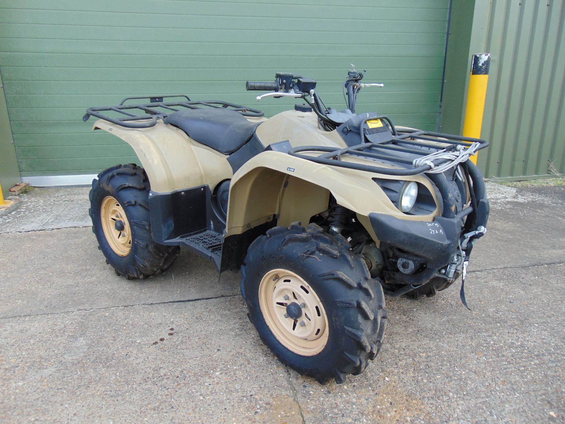 Military Specification Yamaha Grizzly 450 4 x 4 ATV Quad Bike Complete with Winch ONLY 591 HOURS!